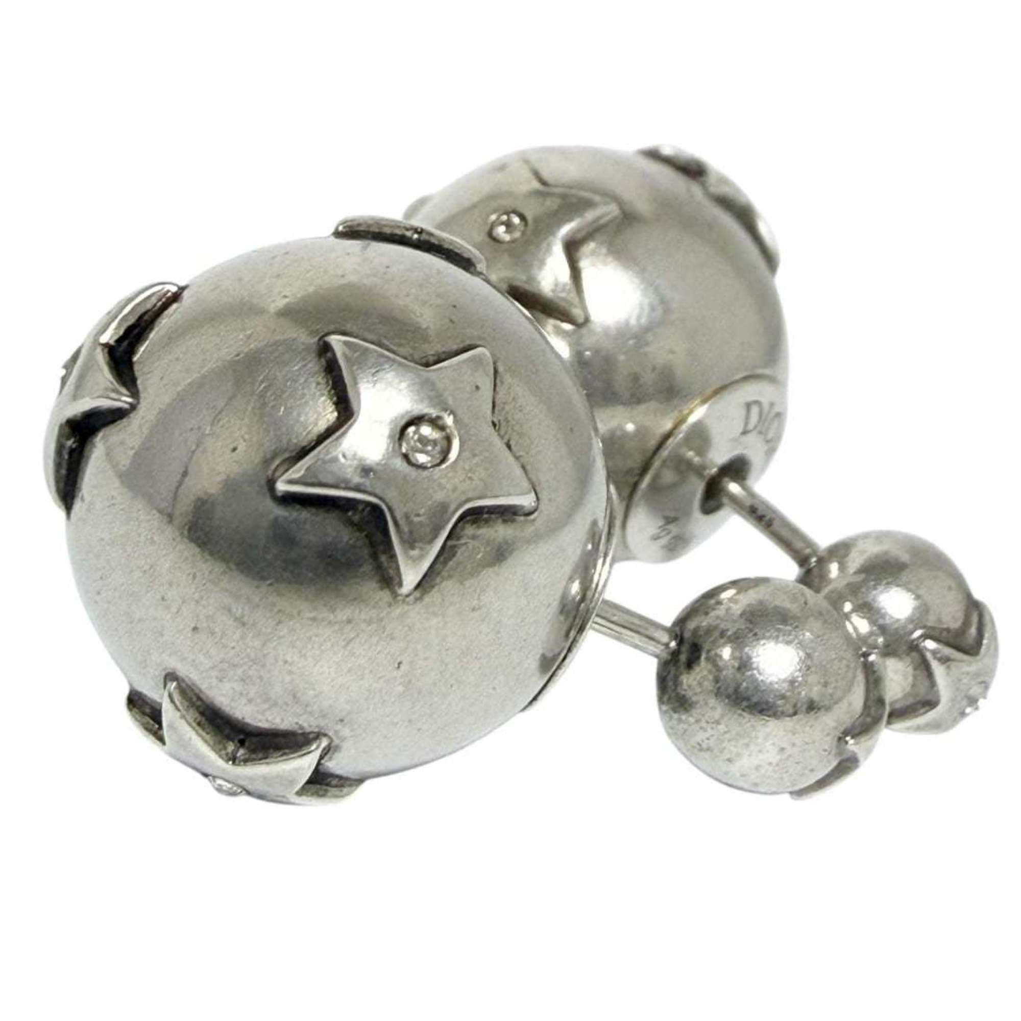 Dior Christian Dior Dior Men's Tribal Earrings in 925 Sterling Silver with Stars Size ONE SIZE - 3 Thumbnail