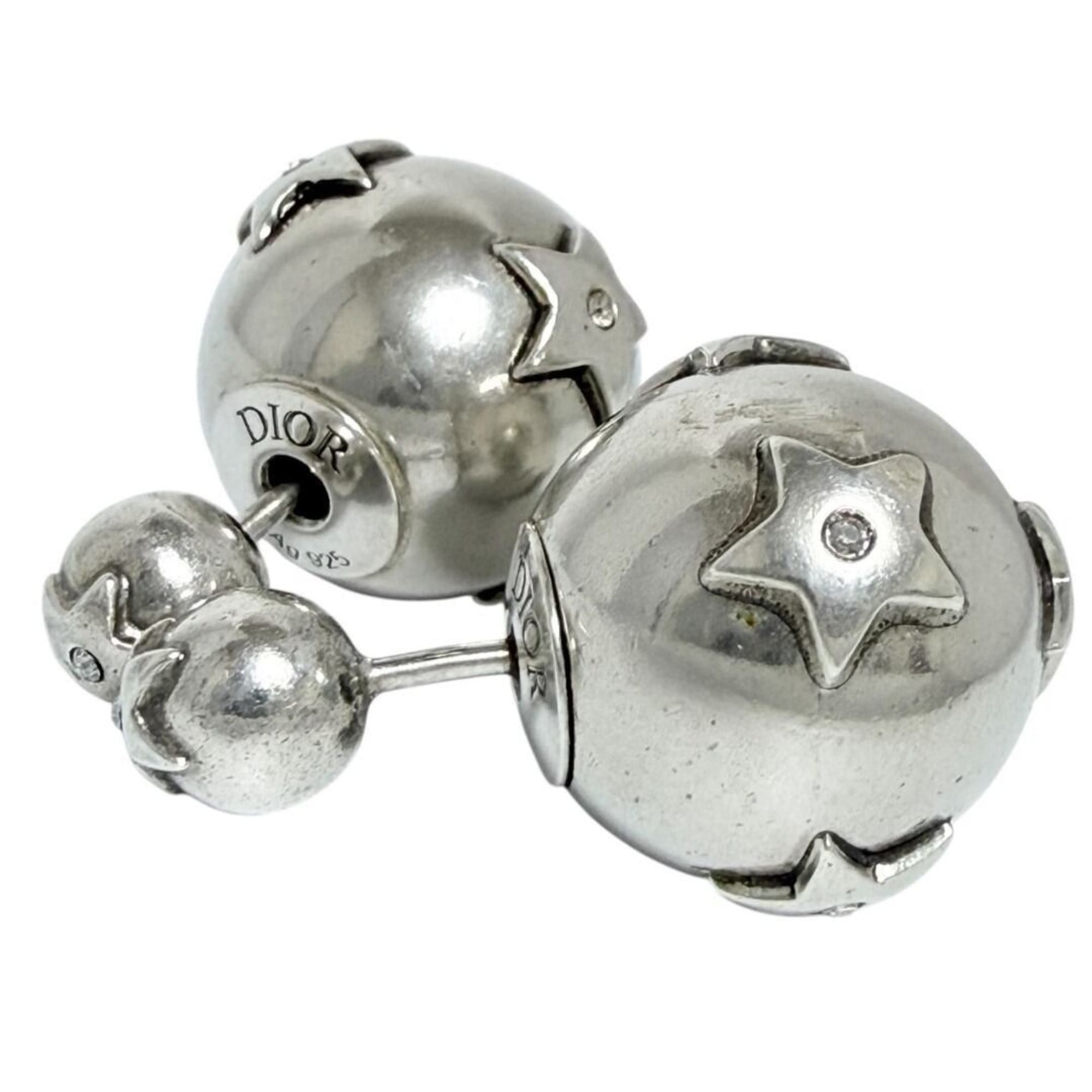 Dior Christian Dior Dior Men's Tribal Earrings in 925 Sterling Silver with Stars Size ONE SIZE - 2 Thumbnail