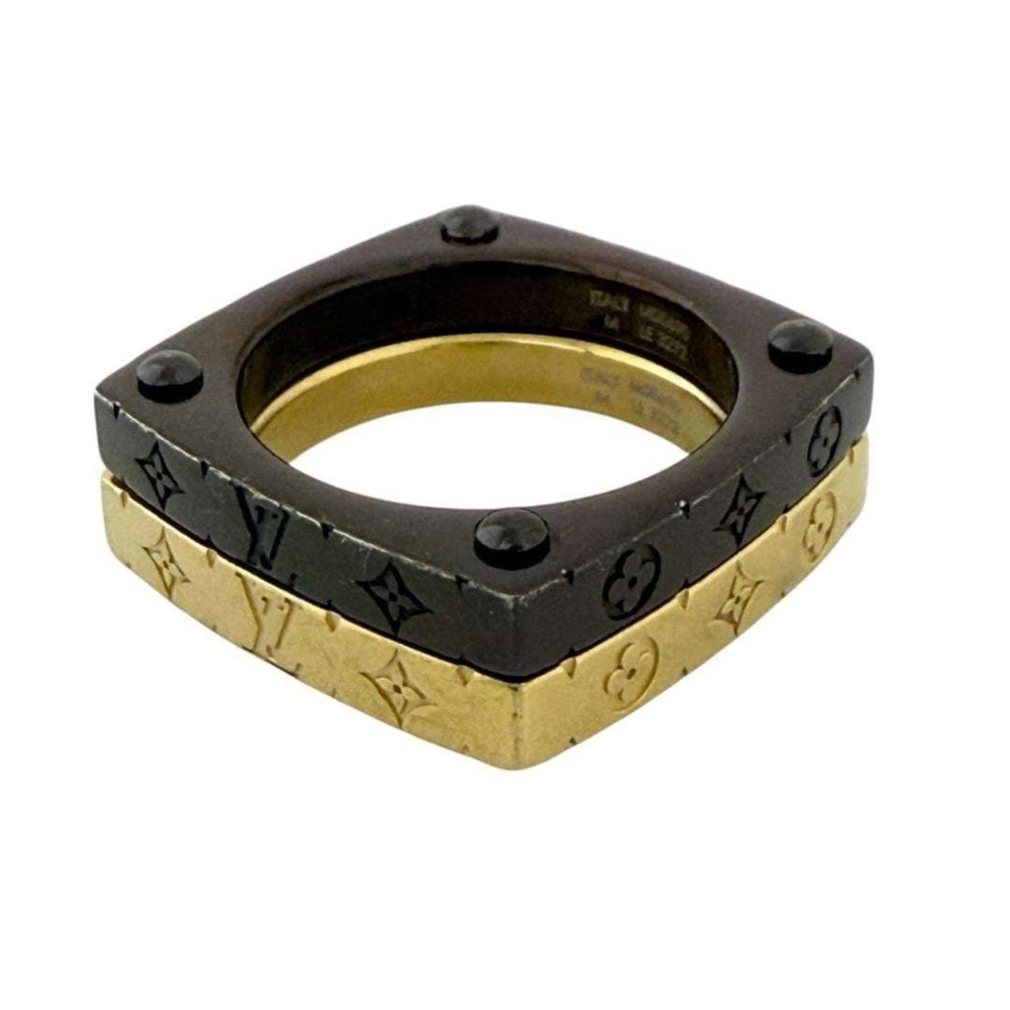 Louis Vuitton Louis Vuitton Men's Monogram Bold Set Ring, Size 19, Medium Size ONE SIZE - 7 Thumbnail