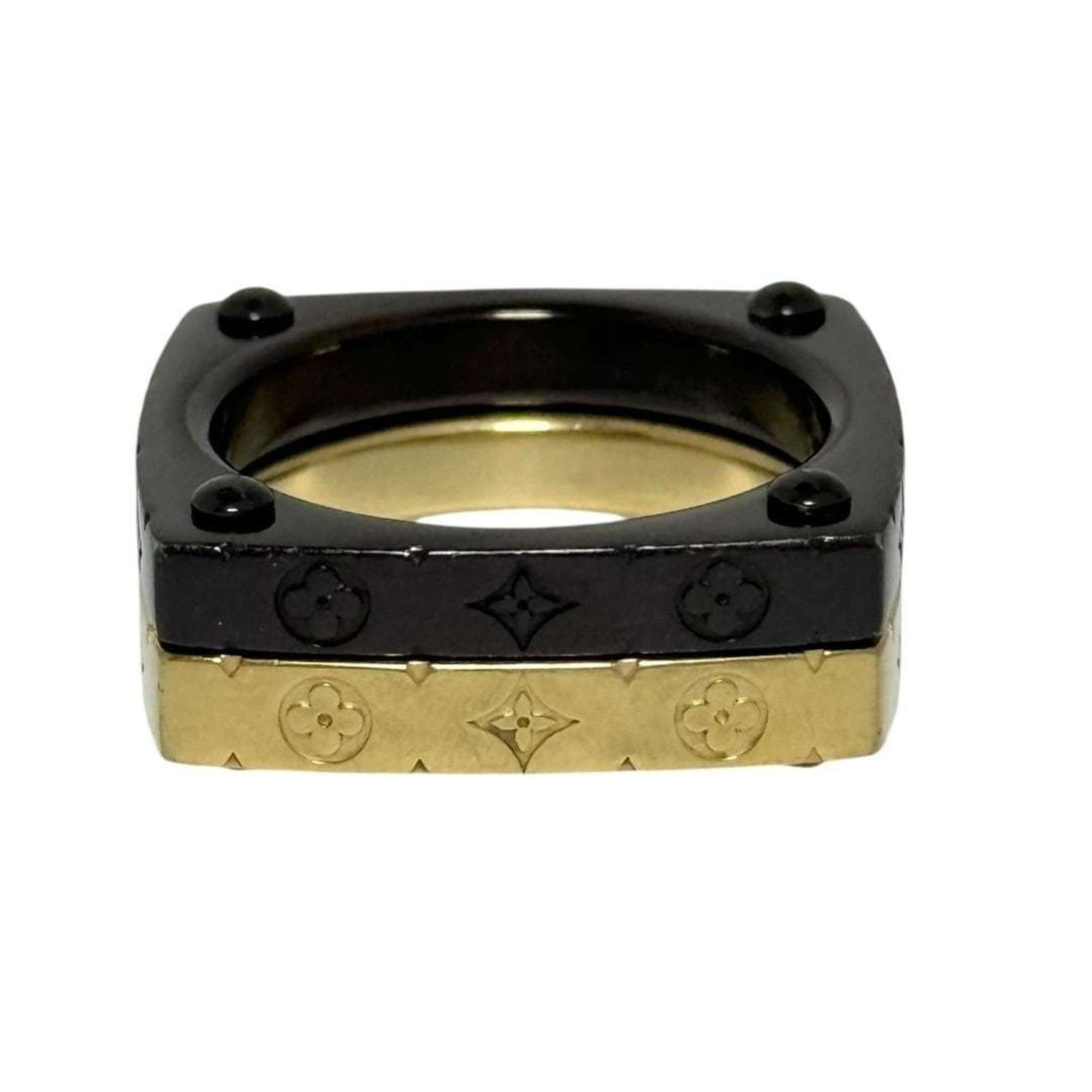 Louis Vuitton Louis Vuitton Men's Monogram Bold Set Ring, Size 19, Medium Size ONE SIZE - 2 Thumbnail