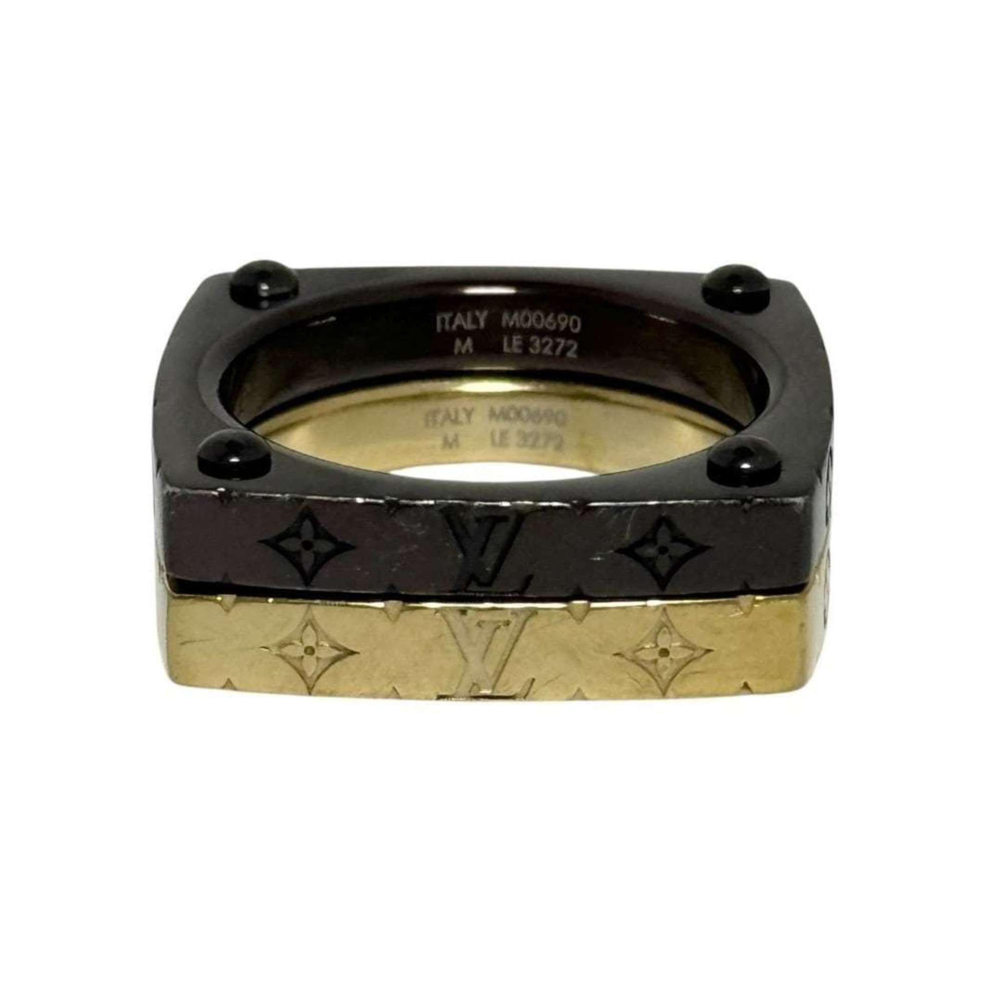 Louis Vuitton Louis Vuitton Men's Monogram Bold Set Ring, Size 19, Medium Size ONE SIZE - 4 Thumbnail
