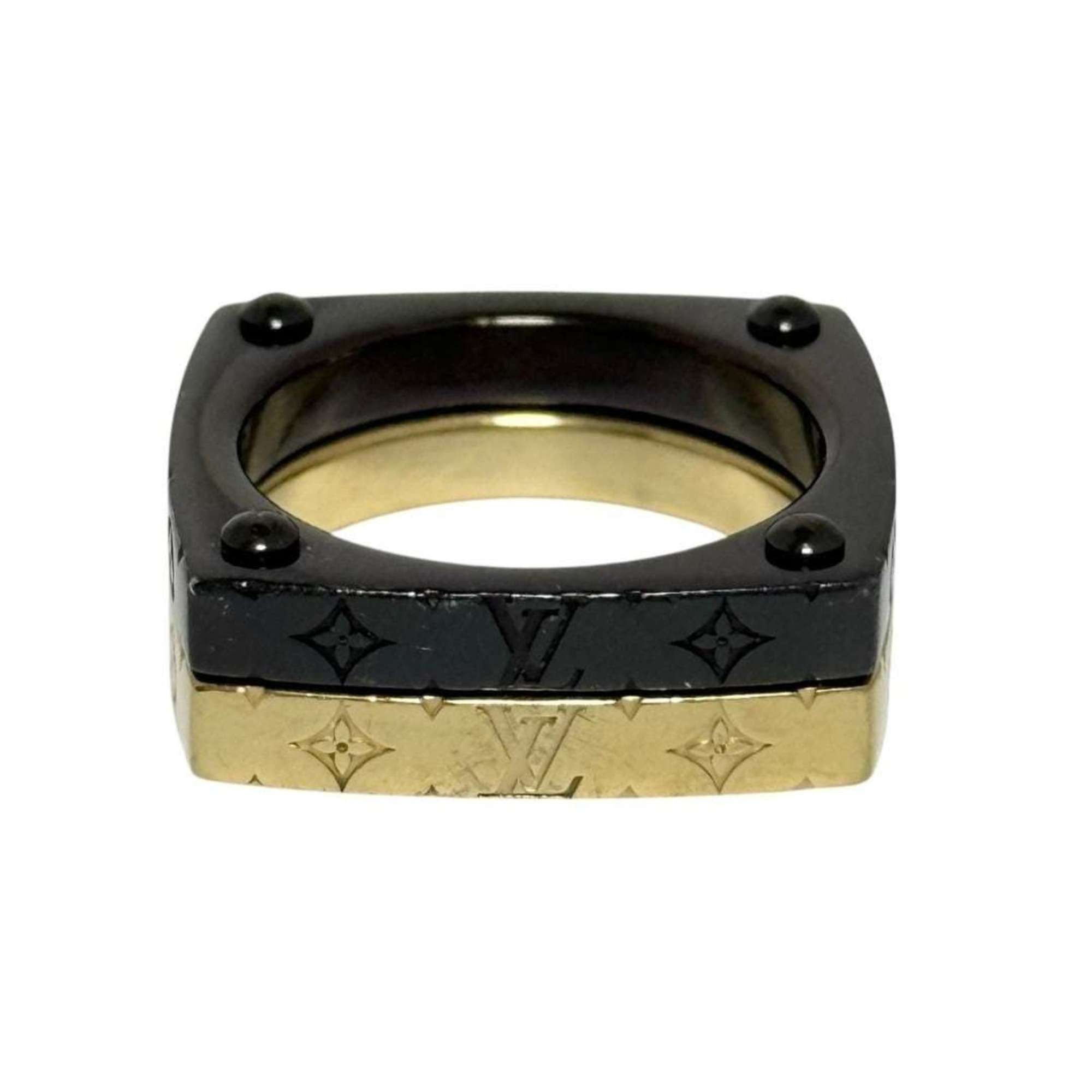 Louis Vuitton Louis Vuitton Men's Monogram Bold Set Ring, Size 19, Medium Size ONE SIZE - 3 Thumbnail