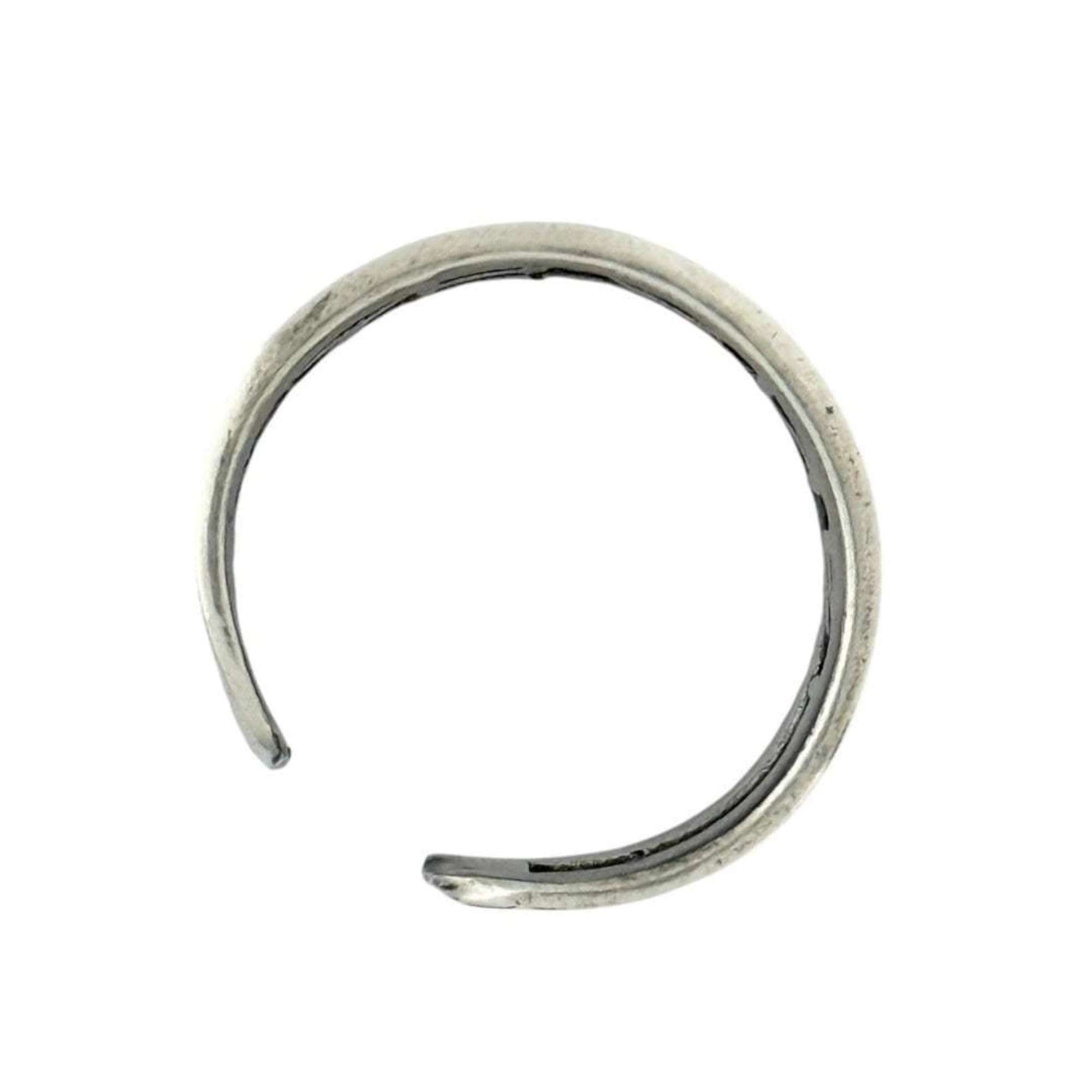 Chanel Chanel Women's Wide Logo Ring, Size 14, Antique Silver Size ONE SIZE - 6 Thumbnail
