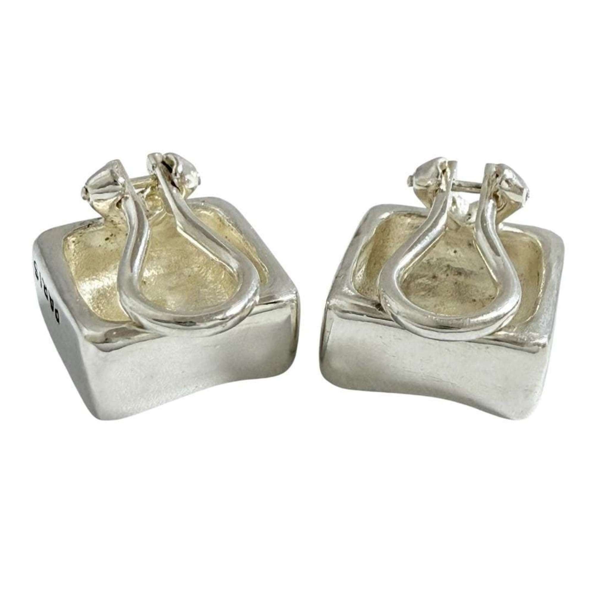 Chanel Chanel Women's Square Cube Earrings in Silver Size ONE SIZE - 5 Thumbnail