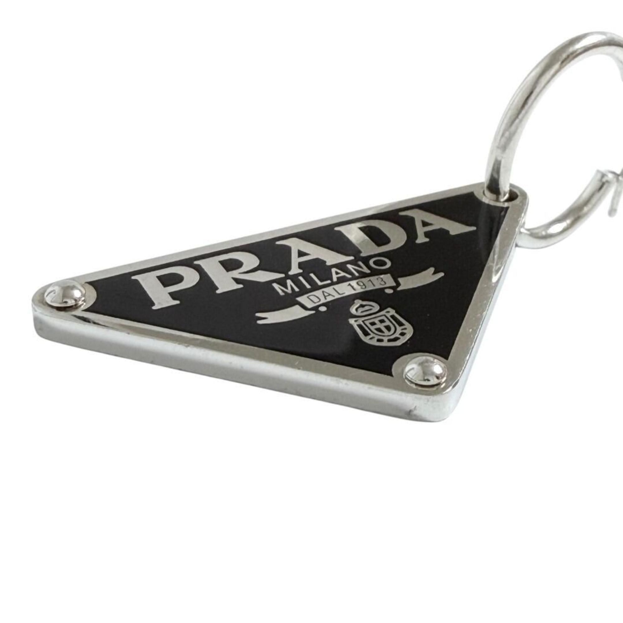 Prada Prada Men's/Women's Symbol Pendant Earring, Single Earring (Left Ear), Silver Size ONE SIZE - 6 Thumbnail