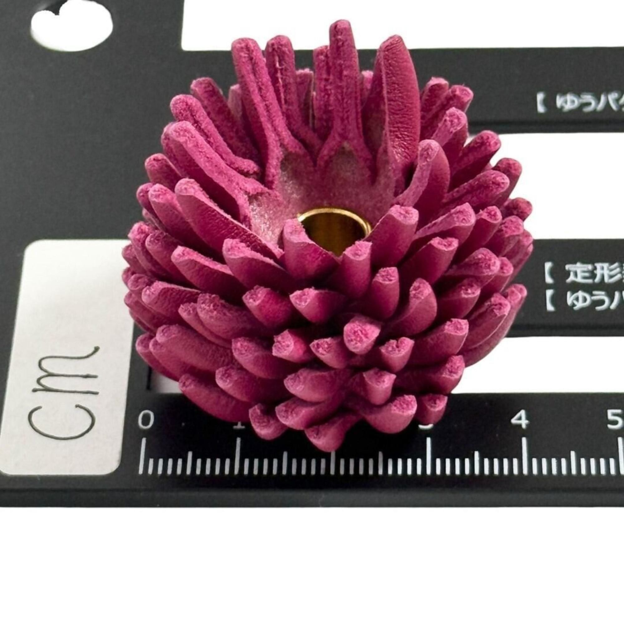 Loewe Loewe Women's Flower Dice Charm in Reddish Purple Leather Size ONE SIZE - 7 Thumbnail