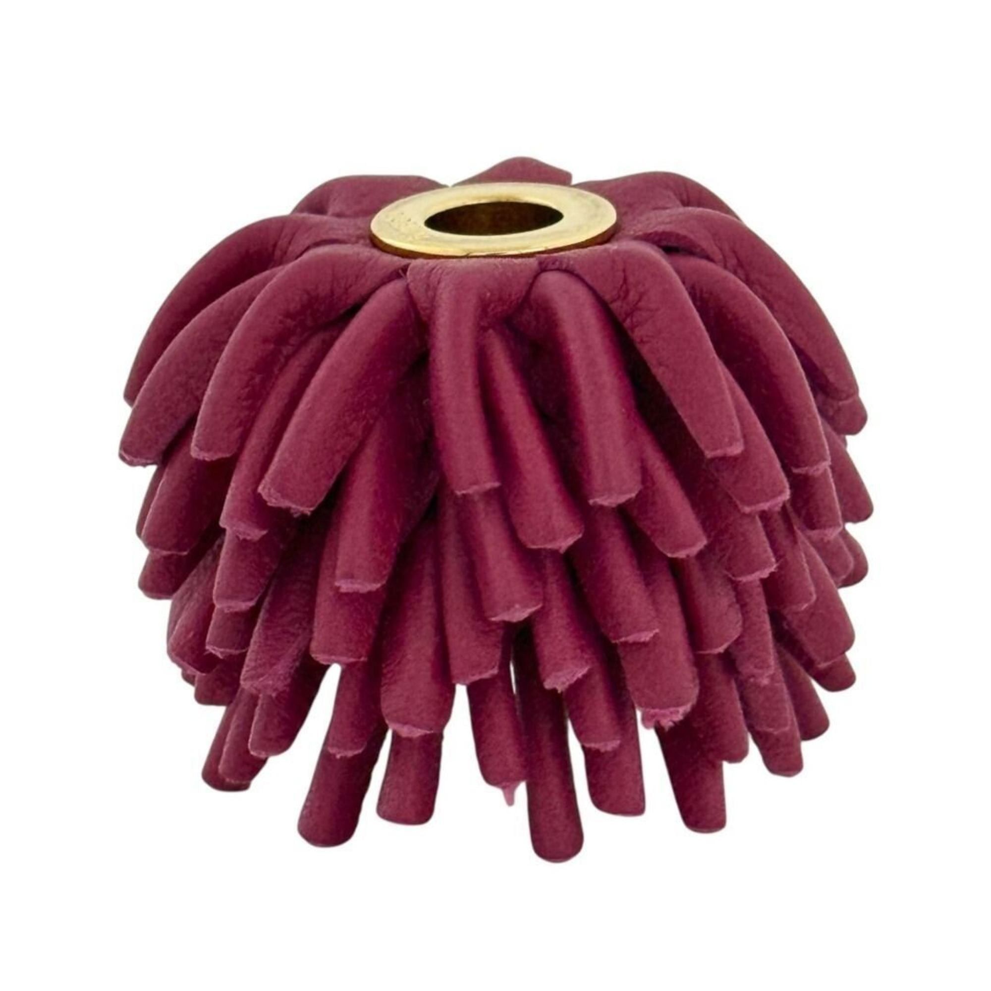 Loewe Loewe Women's Flower Dice Charm in Reddish Purple Leather Size ONE SIZE - 3 Thumbnail