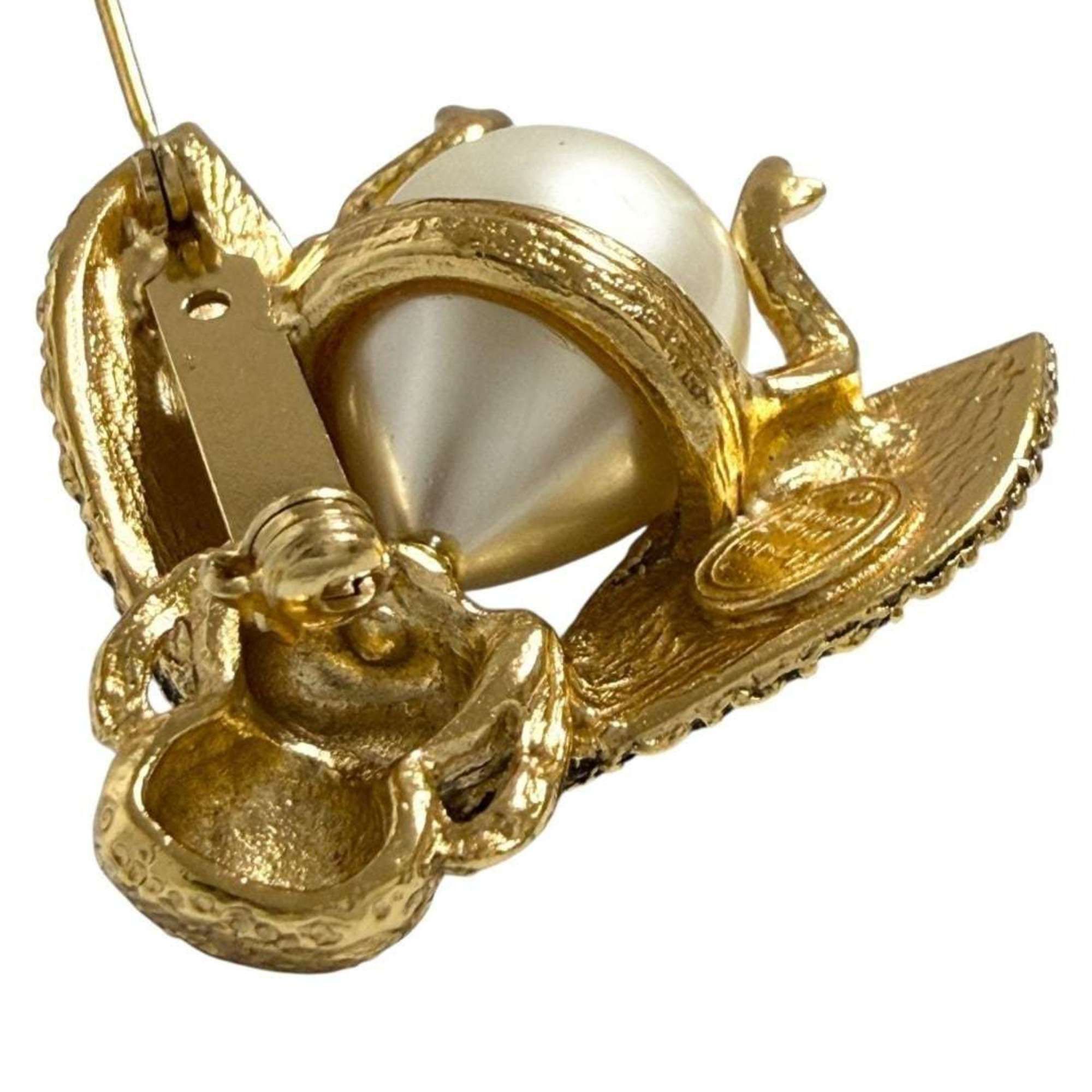 Dior Christian Dior Dior Women's Pin Brooch Badge with Faux Pearls Size ONE SIZE - 3 Thumbnail