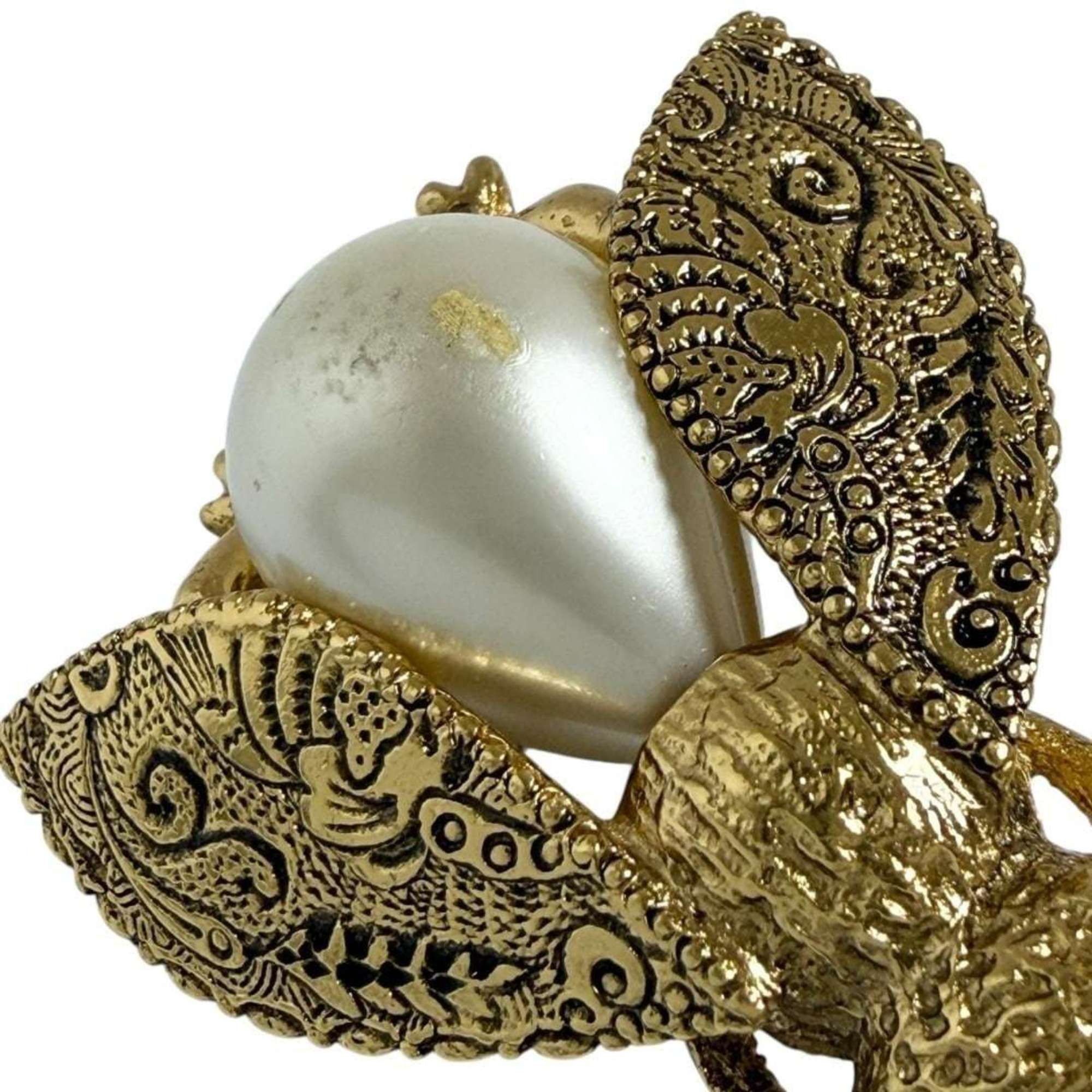 Dior Christian Dior Dior Women's Pin Brooch Badge with Faux Pearls Size ONE SIZE - 7 Thumbnail
