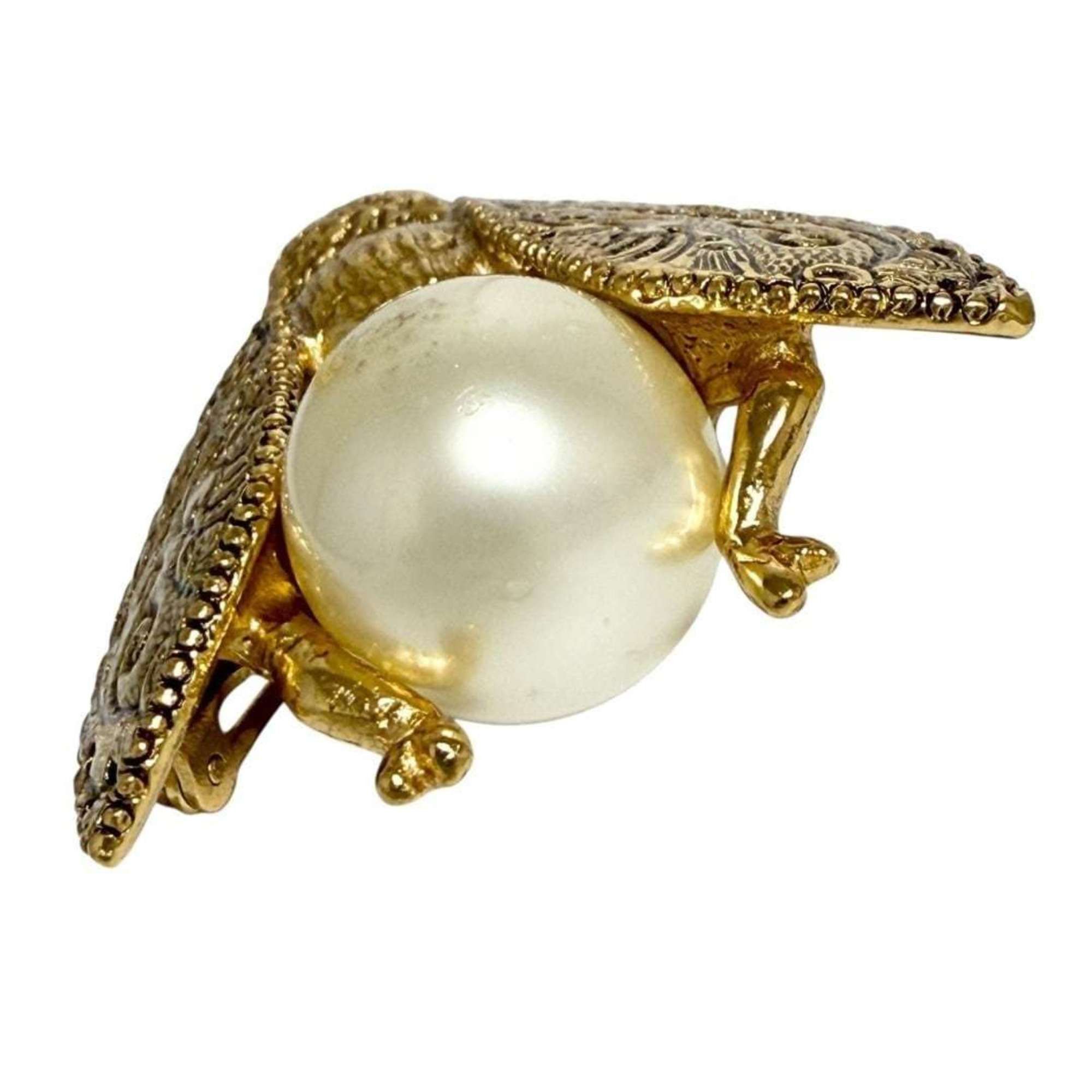 Dior Christian Dior Dior Women's Pin Brooch Badge with Faux Pearls Size ONE SIZE - 5 Thumbnail