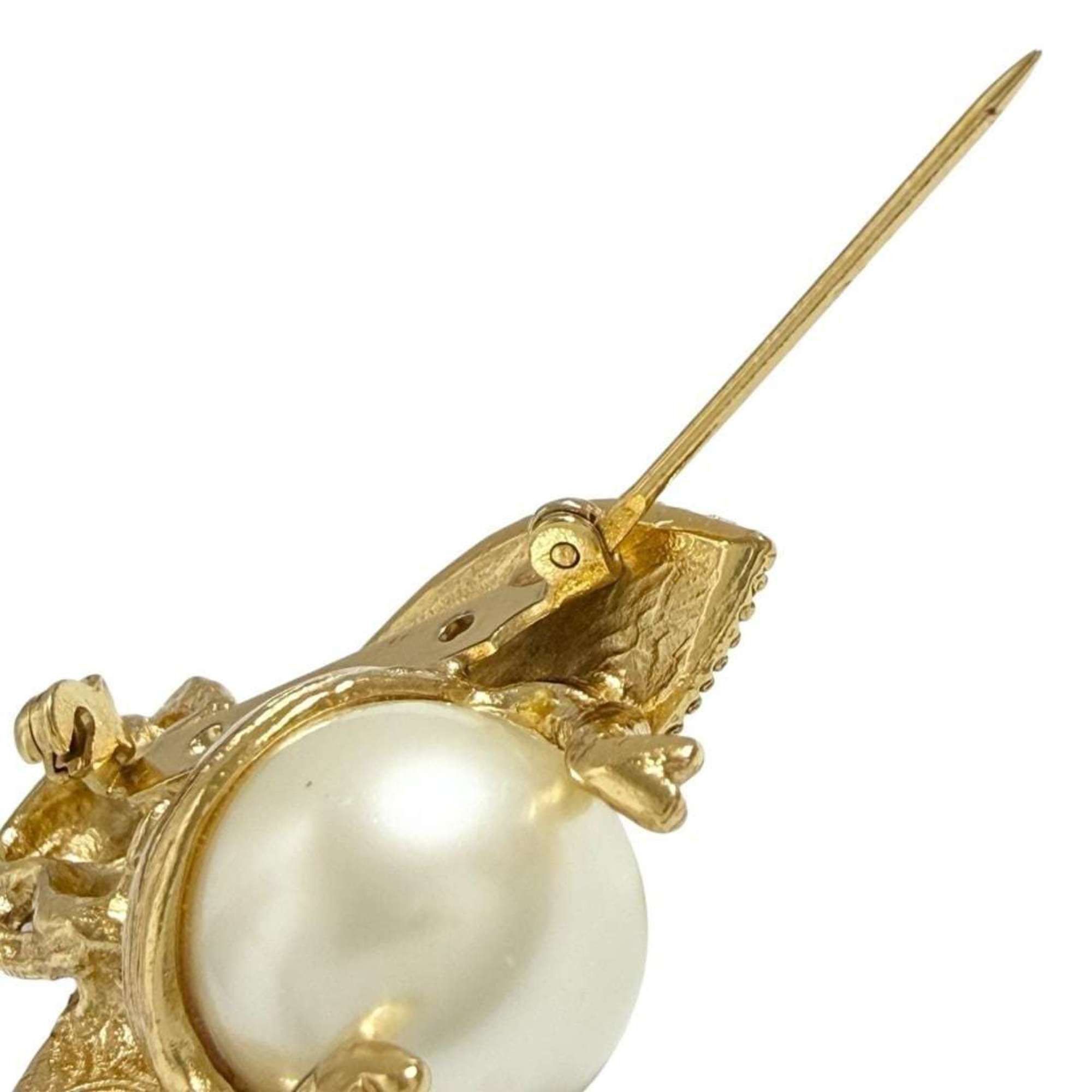Dior Christian Dior Dior Women's Pin Brooch Badge with Faux Pearls Size ONE SIZE - 4 Thumbnail