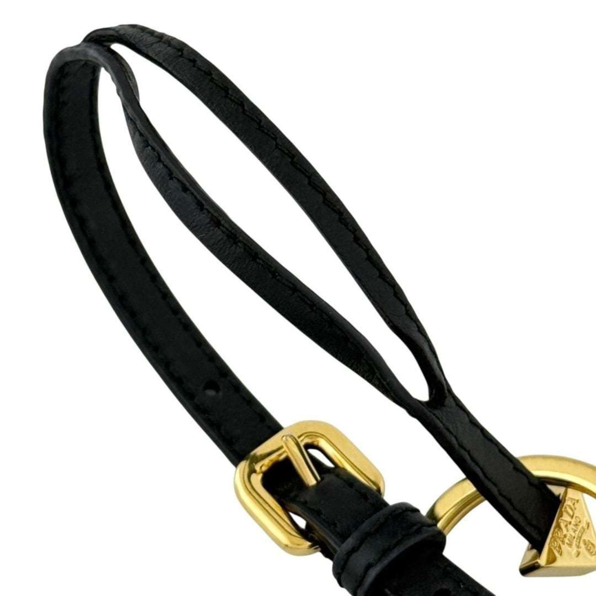 Prada Prada Women's Bag Charm Strap Mirror Bee Motif Leather Size ONE SIZE - 6 Thumbnail