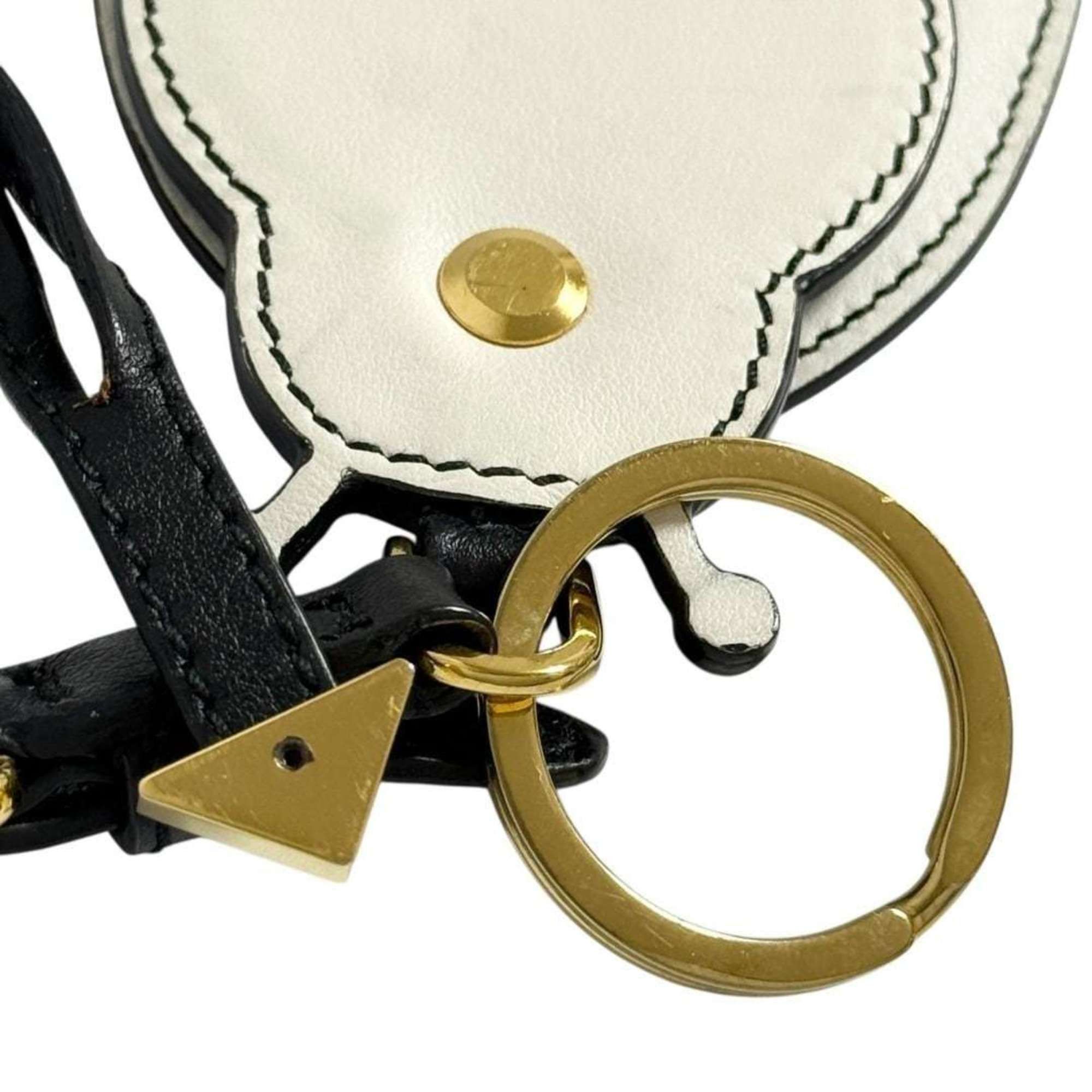 Prada Prada Women's Bag Charm Strap Mirror Bee Motif Leather Size ONE SIZE - 8 Thumbnail