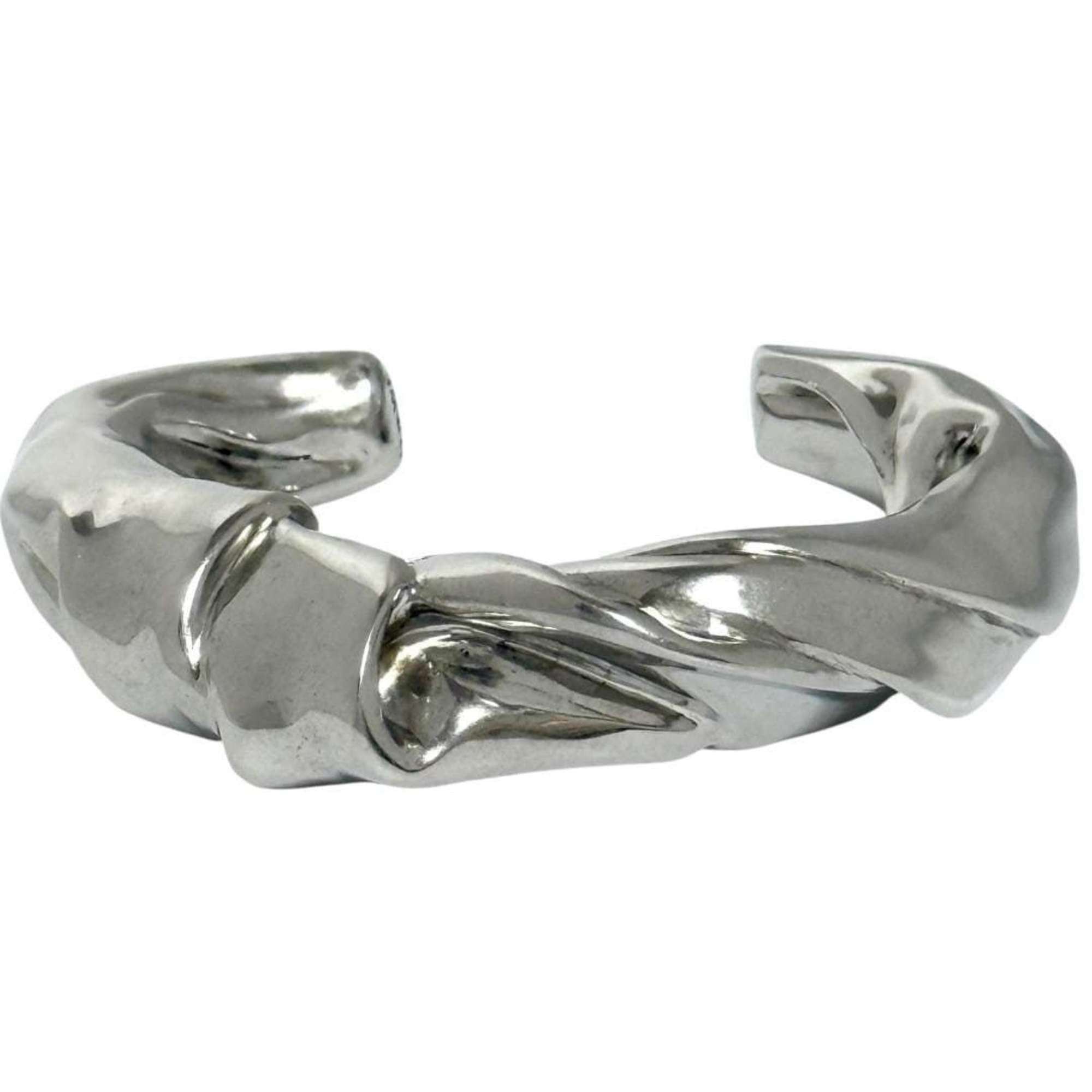 Loewe Loewe Women's/Men's Napa Medium Twist Cuff Bangle in Silver Size ONE SIZE - 2 Thumbnail
