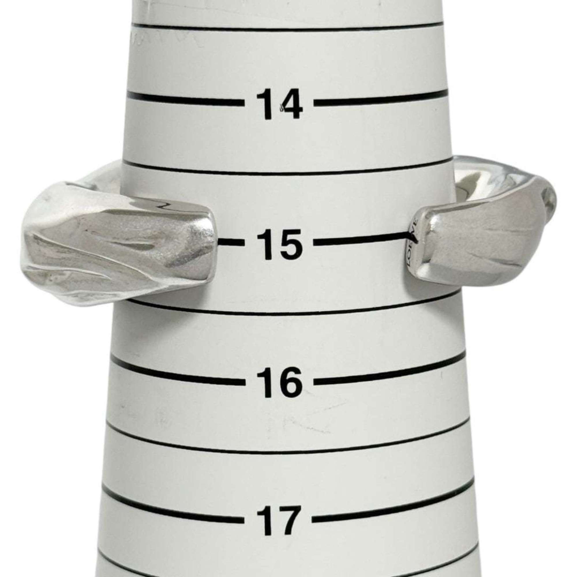 Loewe Loewe Women's/Men's Napa Medium Twist Cuff Bangle in Silver Size ONE SIZE - 8 Thumbnail