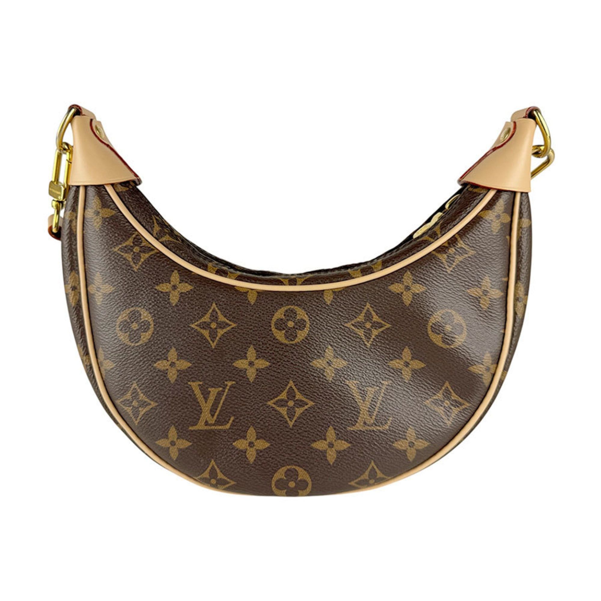 Louis Vuitton Louis Vuitton Monogram Loop Shoulder Bag in Canvas, Brown, Women's, M81098, Free Shipping, Z8832 Size ONE SIZE - 3 Thumbnail