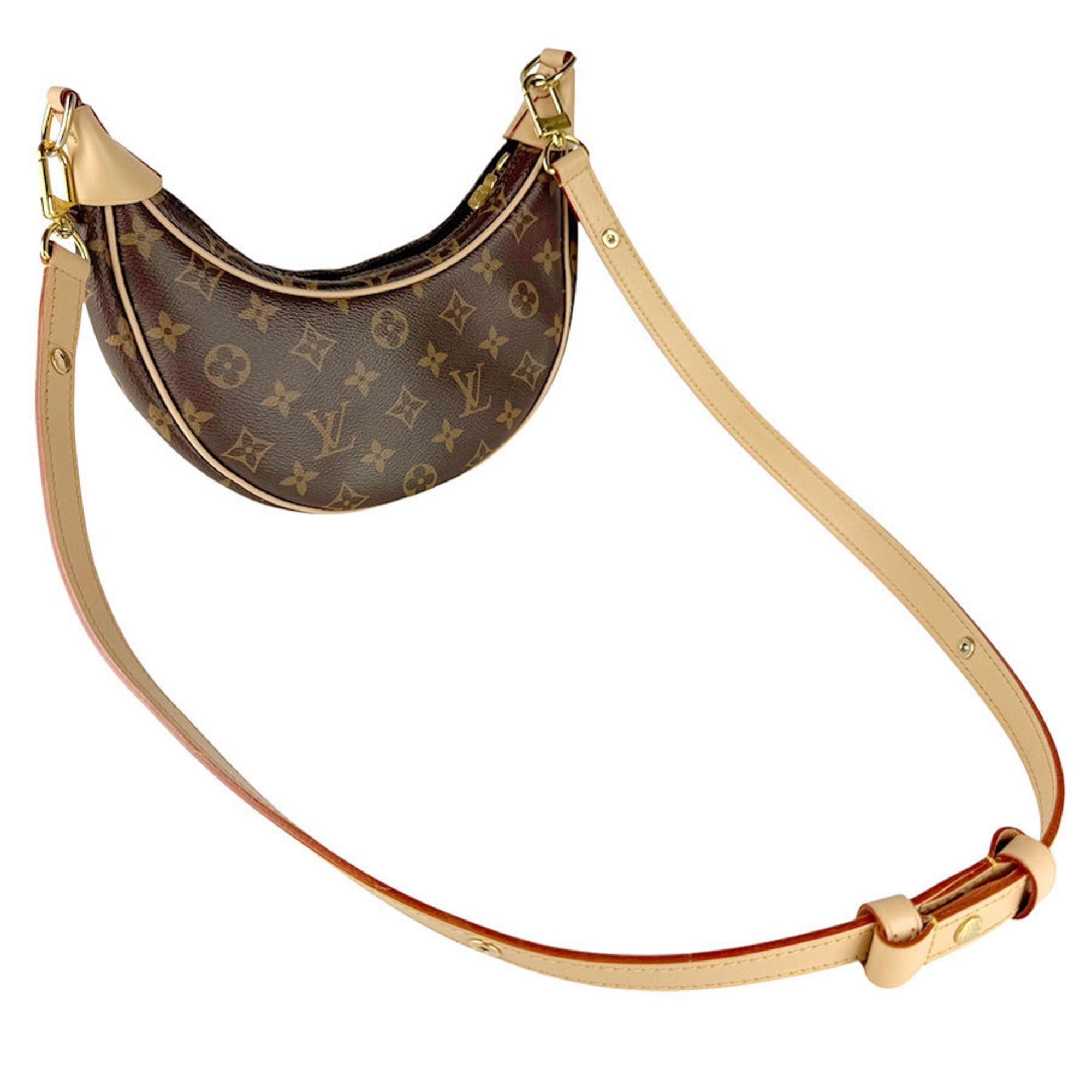 Louis Vuitton Louis Vuitton Monogram Loop Shoulder Bag in Canvas, Brown, Women's, M81098, Free Shipping, Z8832 Size ONE SIZE - 11 Thumbnail
