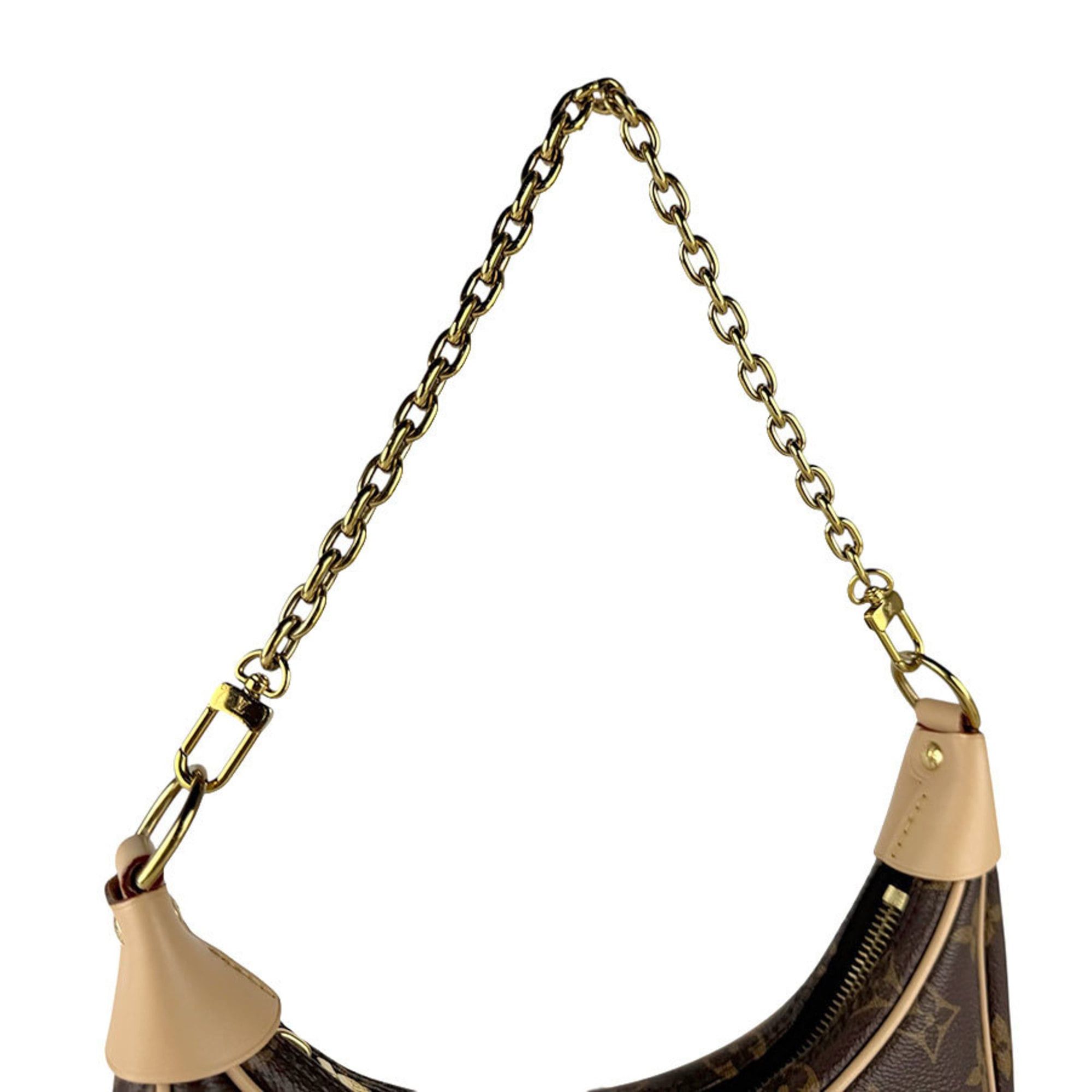Louis Vuitton Louis Vuitton Monogram Loop Shoulder Bag in Canvas, Brown, Women's, M81098, Free Shipping, Z8832 Size ONE SIZE - 12 Thumbnail