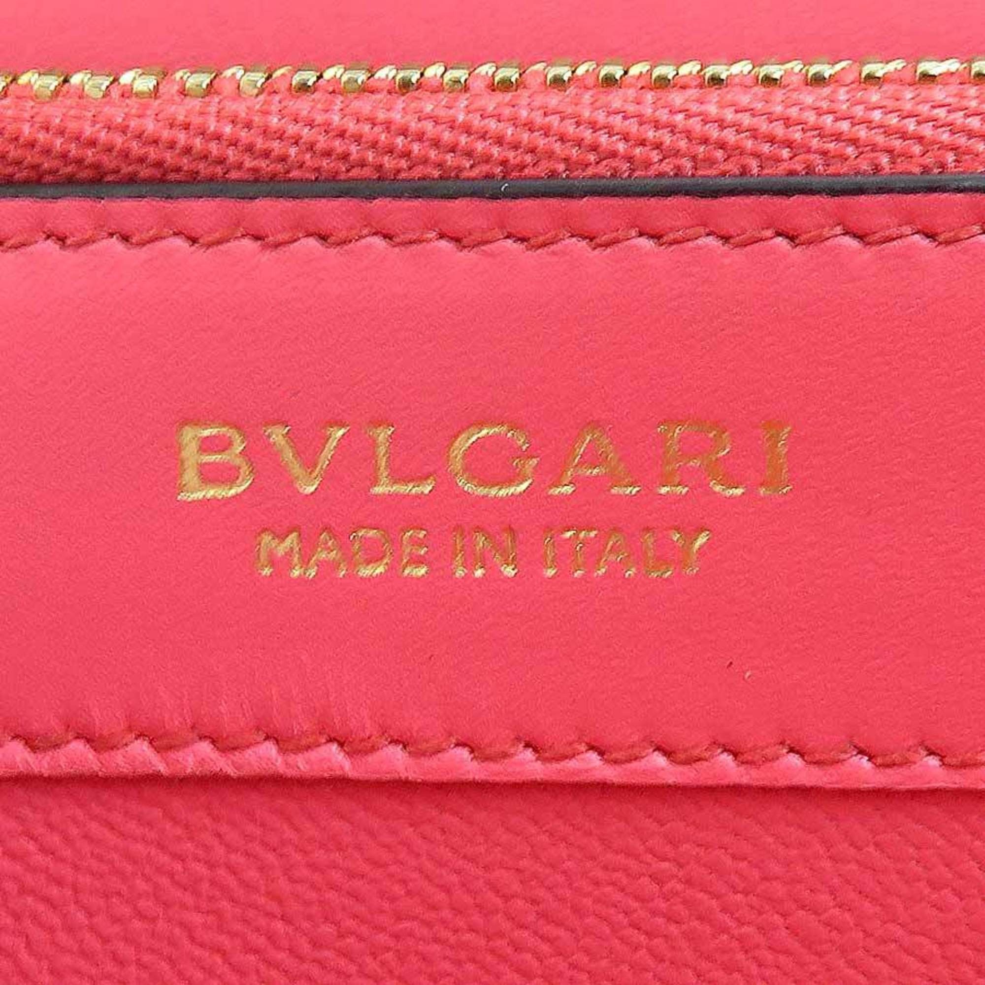 Bvlgari Bvlgari Serpenti Forever L-shaped zipper wallet in yellow and pink leather. Free shipping. Item number 56579a. Size ONE SIZE - 9 Thumbnail