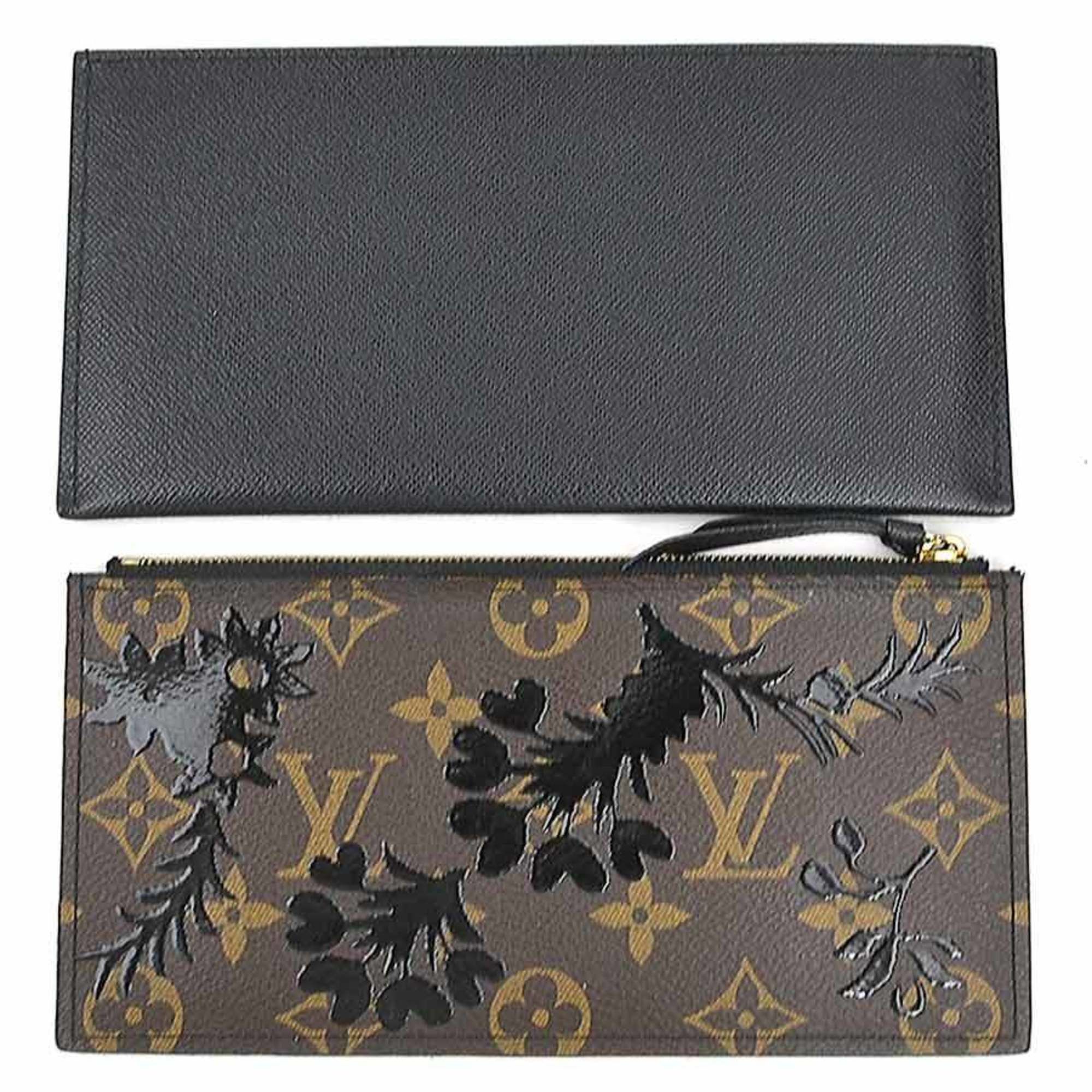 Louis Vuitton Louis Vuitton Monogram Blossom Pochette Felicie Shoulder Bag/Chain Wallet in Brown and Black, Women's, M62468, Free Shipping, 90236a Size ONE SIZE - 7 Thumbnail