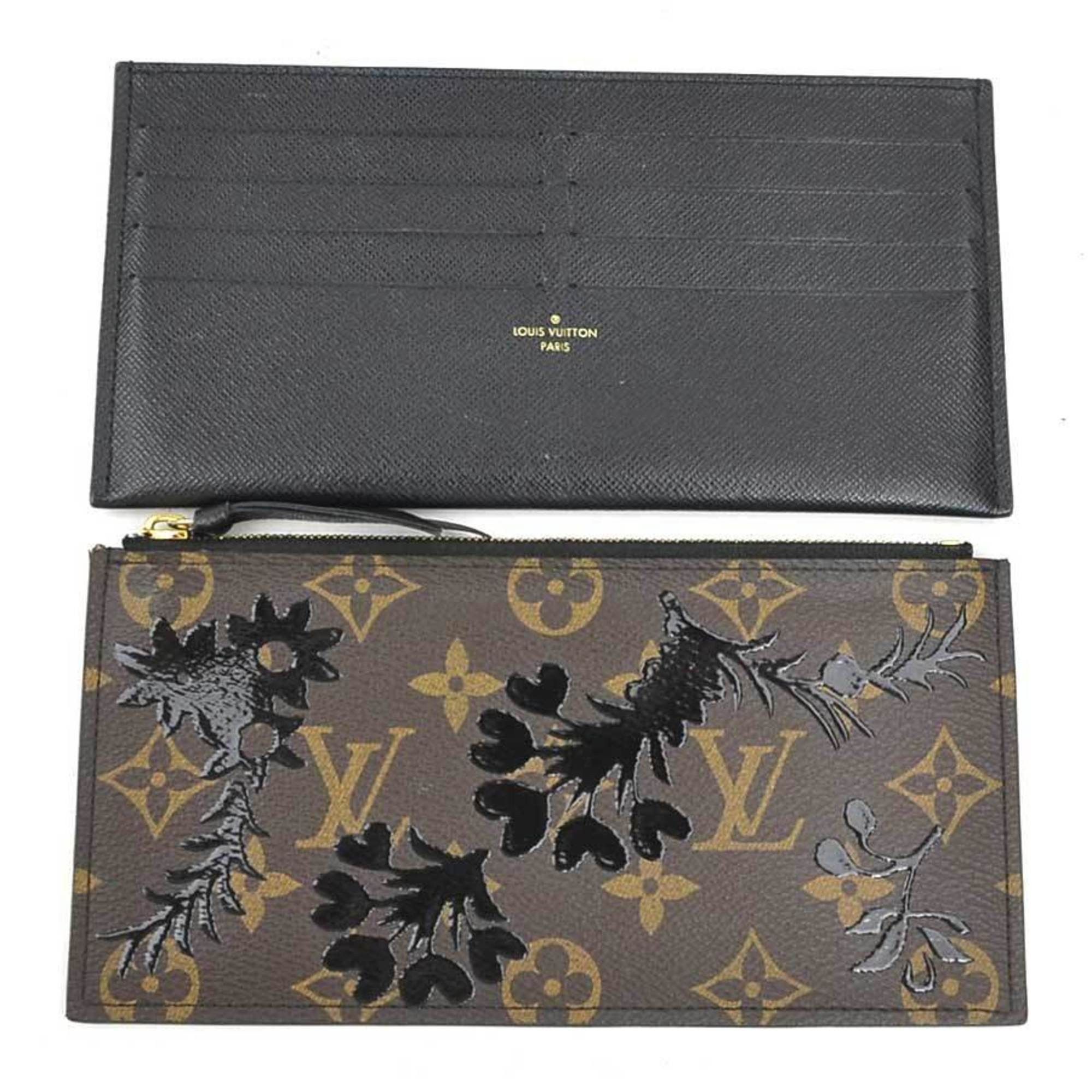Louis Vuitton Louis Vuitton Monogram Blossom Pochette Felicie Shoulder Bag/Chain Wallet in Brown and Black, Women's, M62468, Free Shipping, 90236a Size ONE SIZE - 6 Thumbnail