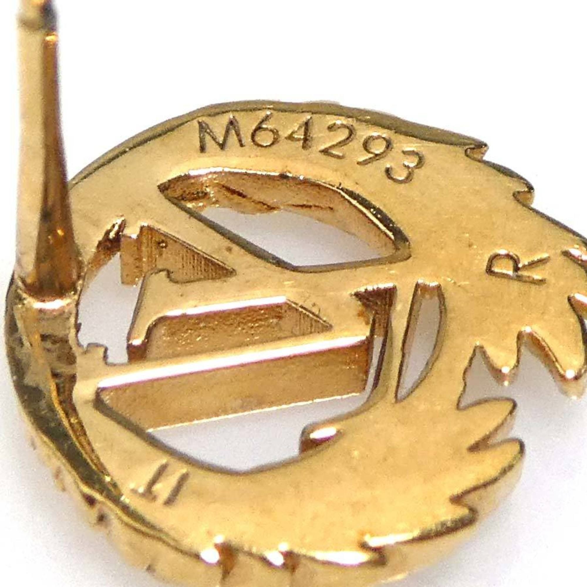 Louis Vuitton Louis Vuitton Boucle de Reuille Push Earrings, LV Angel Metal Gold, Women's, Free Shipping, 56585k Size ONE SIZE - 9 Thumbnail