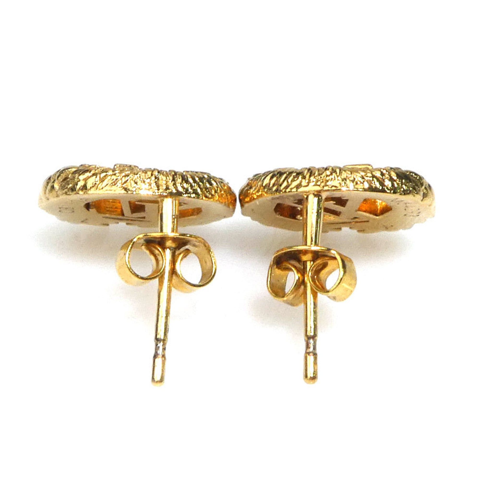 Louis Vuitton Louis Vuitton Boucle de Reuille Push Earrings, LV Angel Metal Gold, Women's, Free Shipping, 56585k Size ONE SIZE - 4 Thumbnail