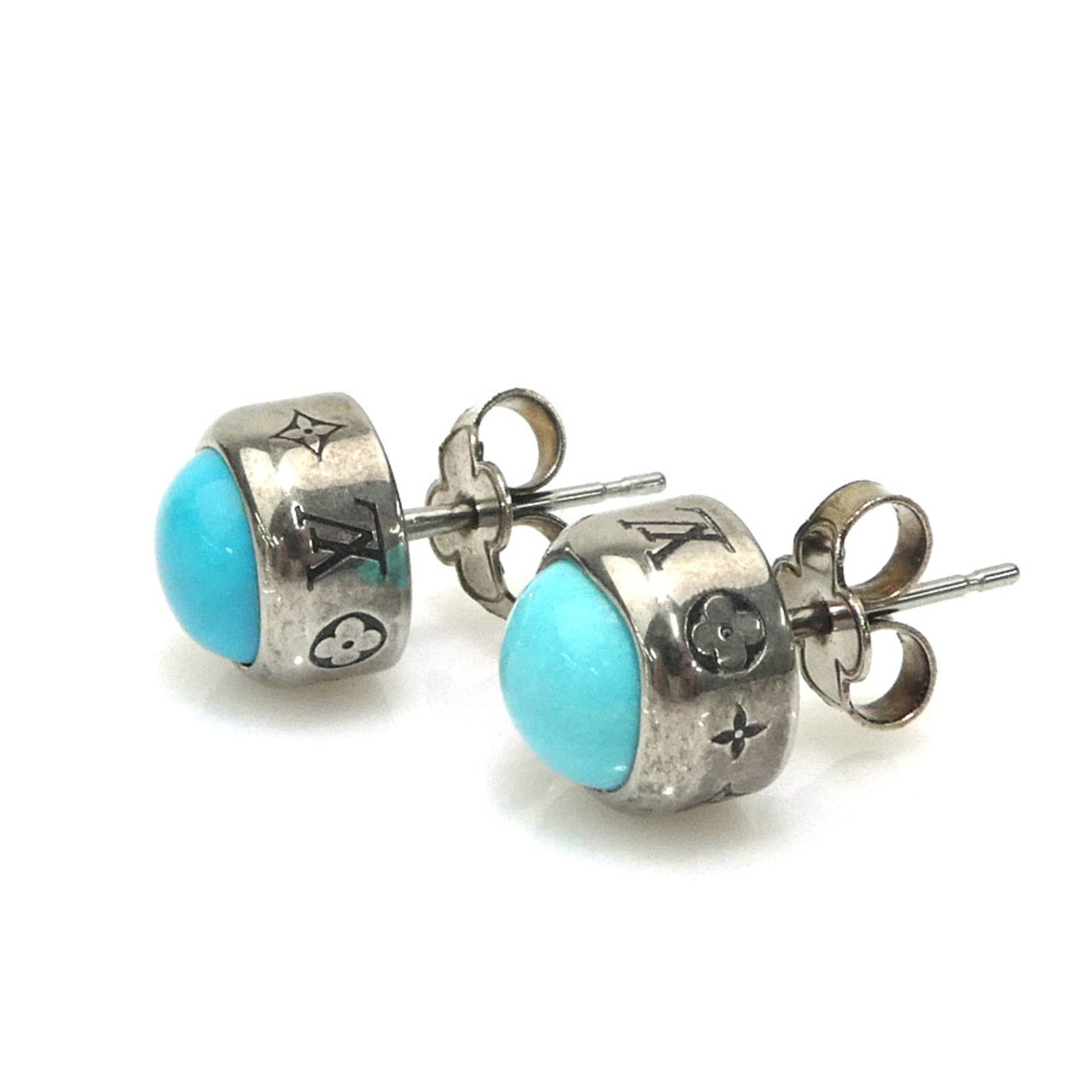 Louis Vuitton Louis Vuitton Turquoise Rodeo Earring Set, Blue and Silver Metal, M02053, Men's/Women's, Free Shipping, 56591k Size ONE SIZE - 3 Thumbnail