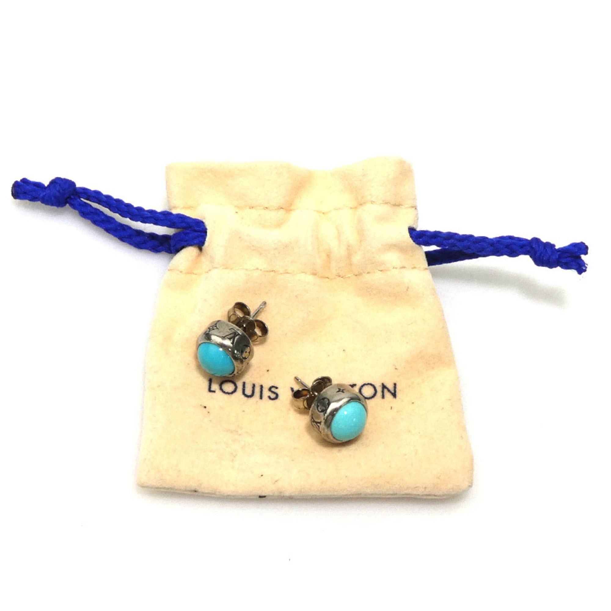 Louis Vuitton Louis Vuitton Turquoise Rodeo Earring Set, Blue and Silver Metal, M02053, Men's/Women's, Free Shipping, 56591k Size ONE SIZE - 10 Thumbnail