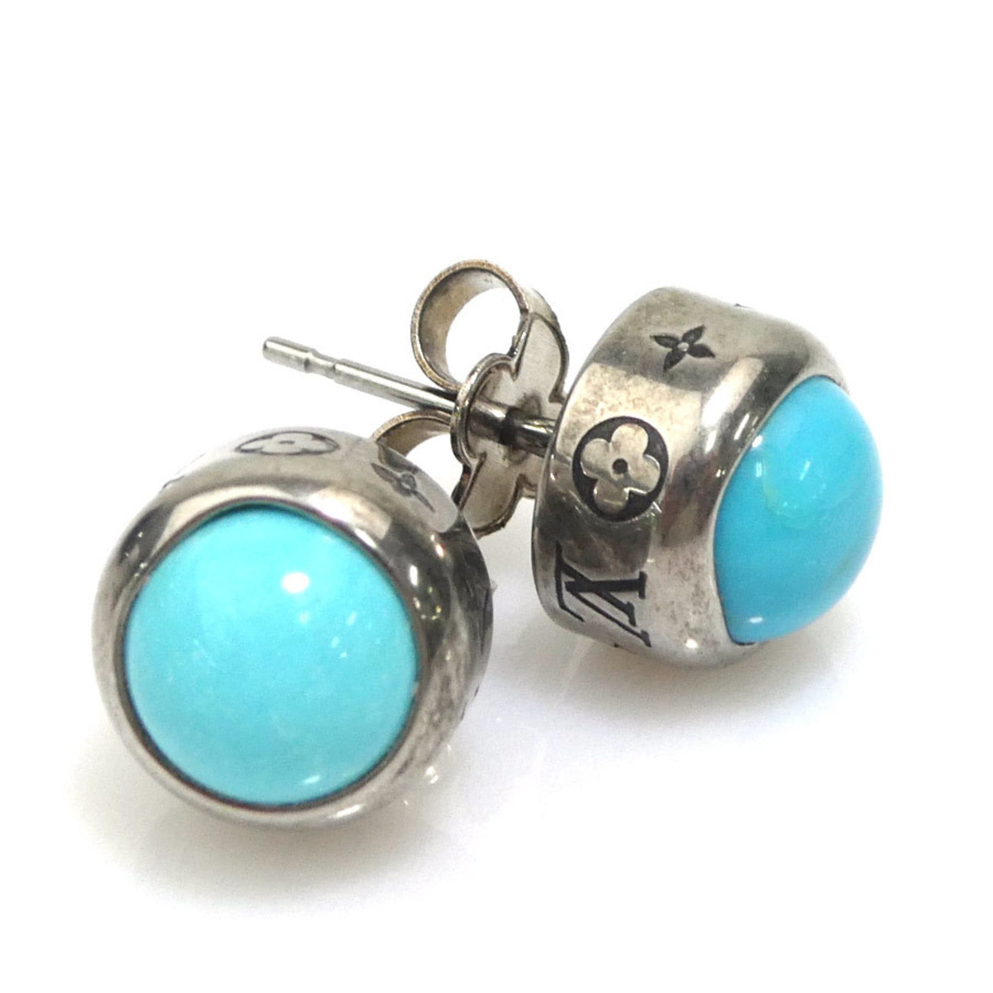 Louis Vuitton Louis Vuitton Turquoise Rodeo Earring Set, Blue and Silver Metal, M02053, Men's/Women's, Free Shipping, 56591k Size ONE SIZE - 9 Thumbnail