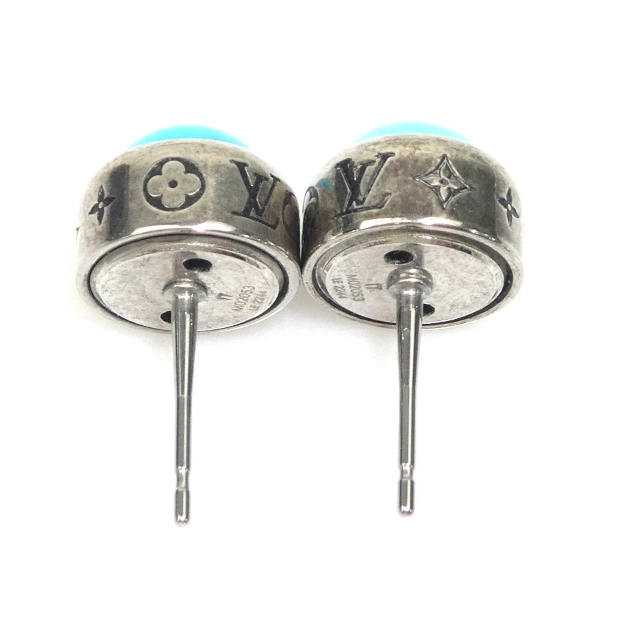 Louis Vuitton Louis Vuitton Turquoise Rodeo Earring Set, Blue and Silver Metal, M02053, Men's/Women's, Free Shipping, 56591k Size ONE SIZE - 6 Thumbnail
