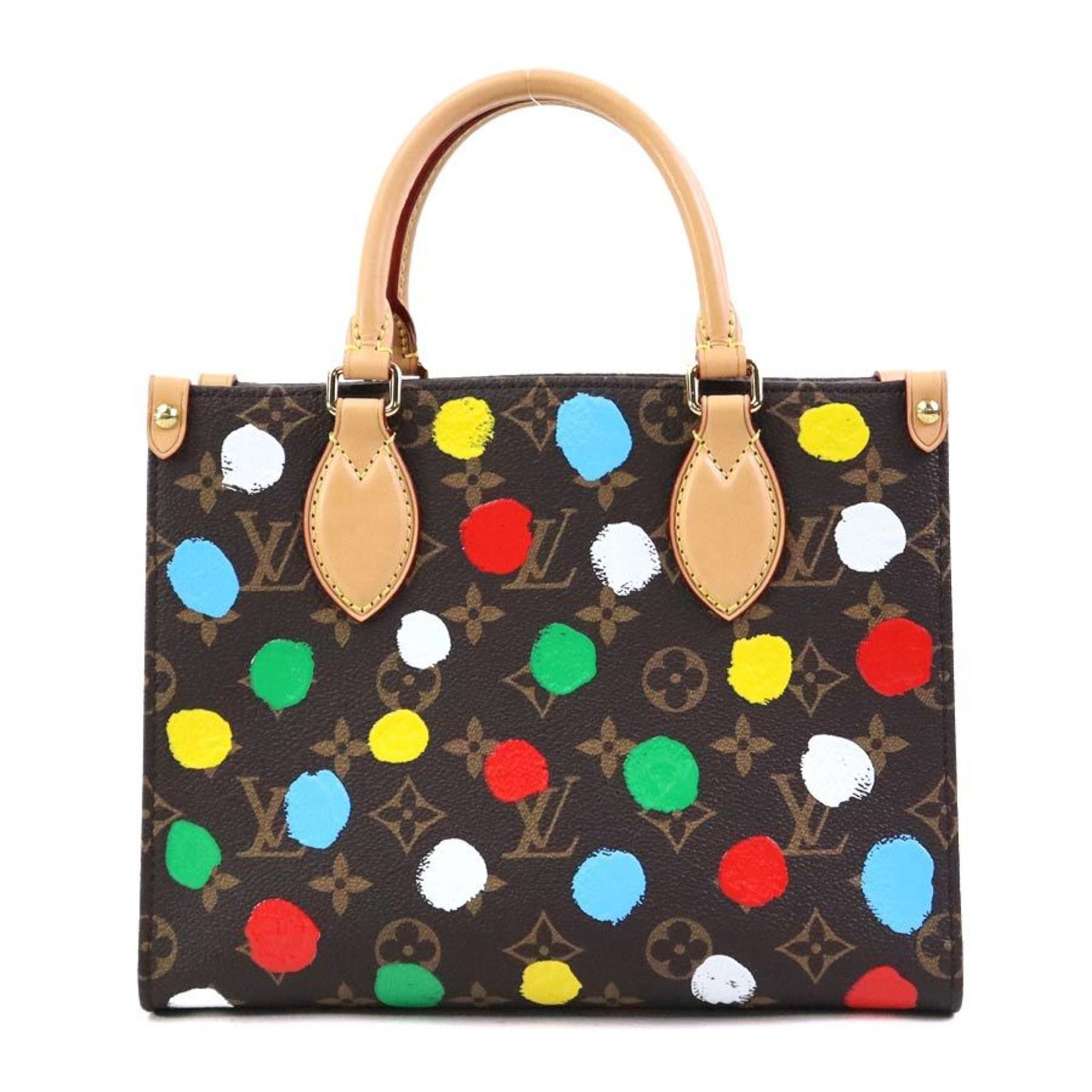 Louis Vuitton Louis Vuitton On the Go PM Monogram Canvas Handbag/Shoulder Bag in Brown and Multicolor (LV x YK) - Women's, M46380, Free Shipping, 90238k Size ONE SIZE - 3 Thumbnail
