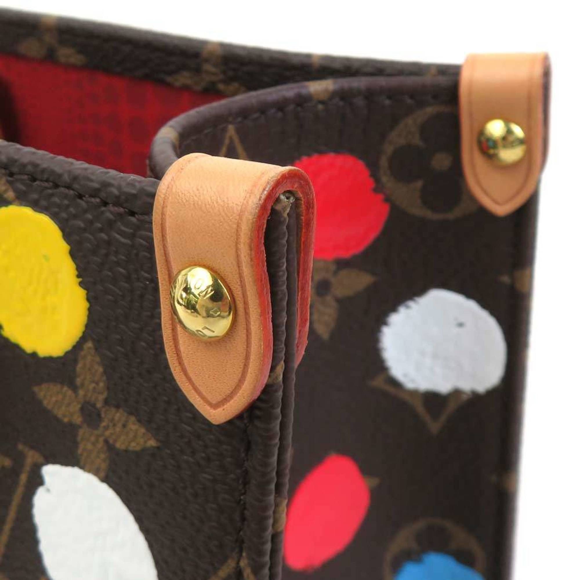 Louis Vuitton Louis Vuitton On the Go PM Monogram Canvas Handbag/Shoulder Bag in Brown and Multicolor (LV x YK) - Women's, M46380, Free Shipping, 90238k Size ONE SIZE - 7 Thumbnail
