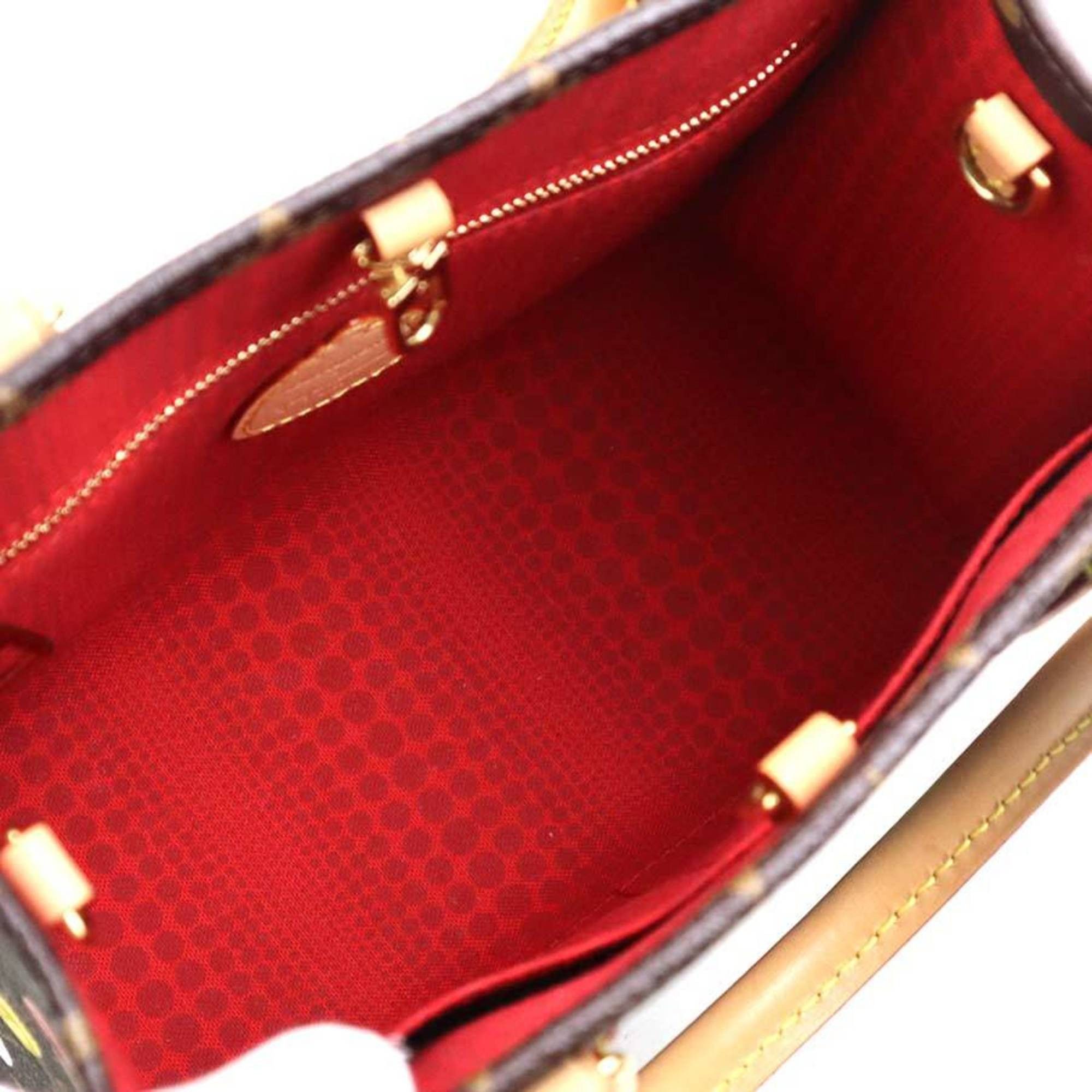 Louis Vuitton Louis Vuitton On the Go PM Monogram Canvas Handbag/Shoulder Bag in Brown and Multicolor (LV x YK) - Women's, M46380, Free Shipping, 90238k Size ONE SIZE - 5 Thumbnail