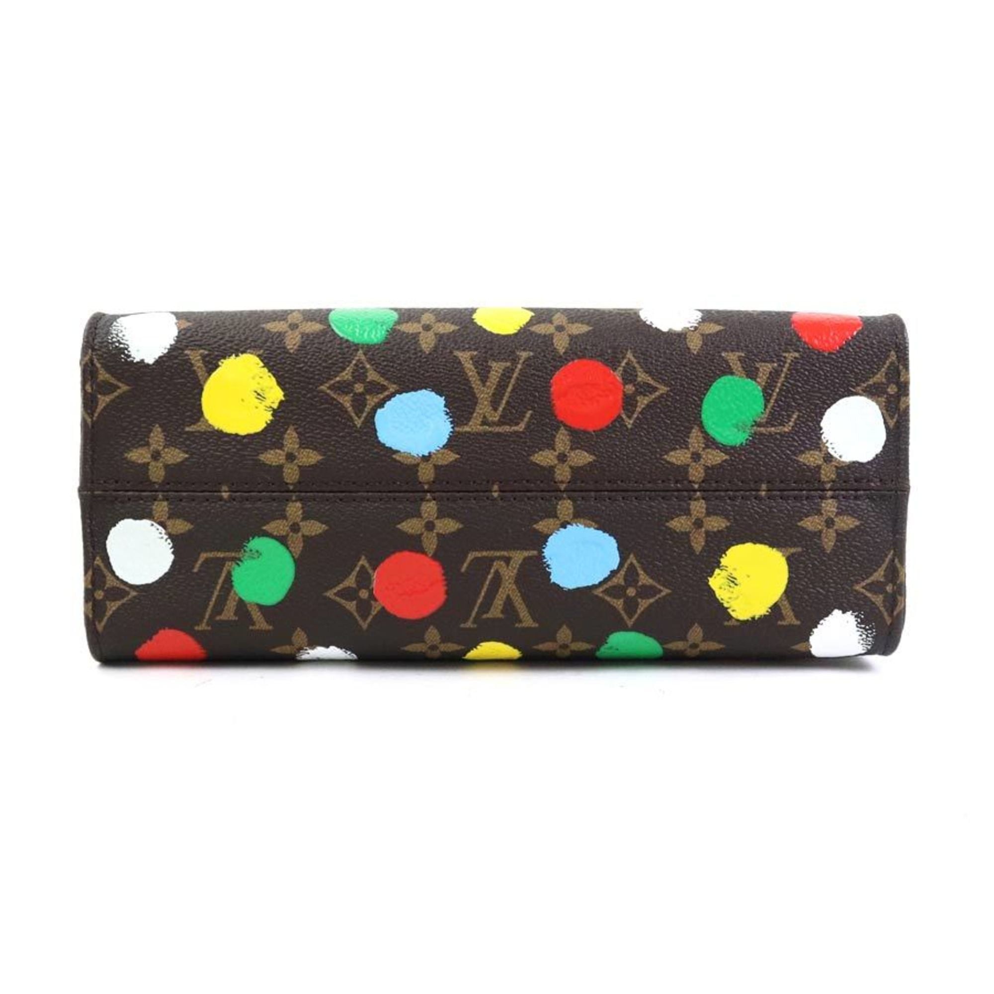 Louis Vuitton Louis Vuitton On the Go PM Monogram Canvas Handbag/Shoulder Bag in Brown and Multicolor (LV x YK) - Women's, M46380, Free Shipping, 90238k Size ONE SIZE - 4 Thumbnail