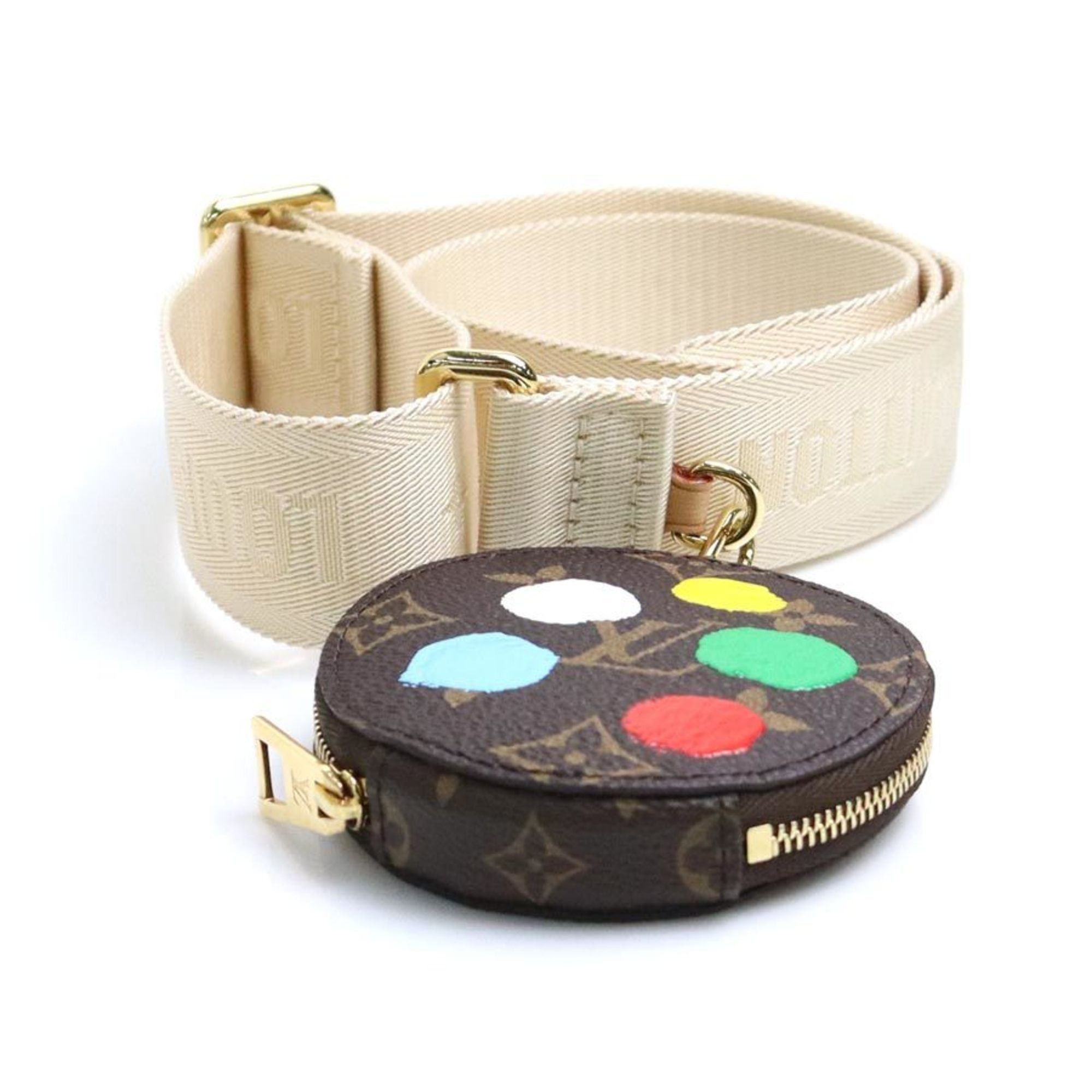 Louis Vuitton Louis Vuitton On the Go PM Monogram Canvas Handbag/Shoulder Bag in Brown and Multicolor (LV x YK) - Women's, M46380, Free Shipping, 90238k Size ONE SIZE - 12 Thumbnail