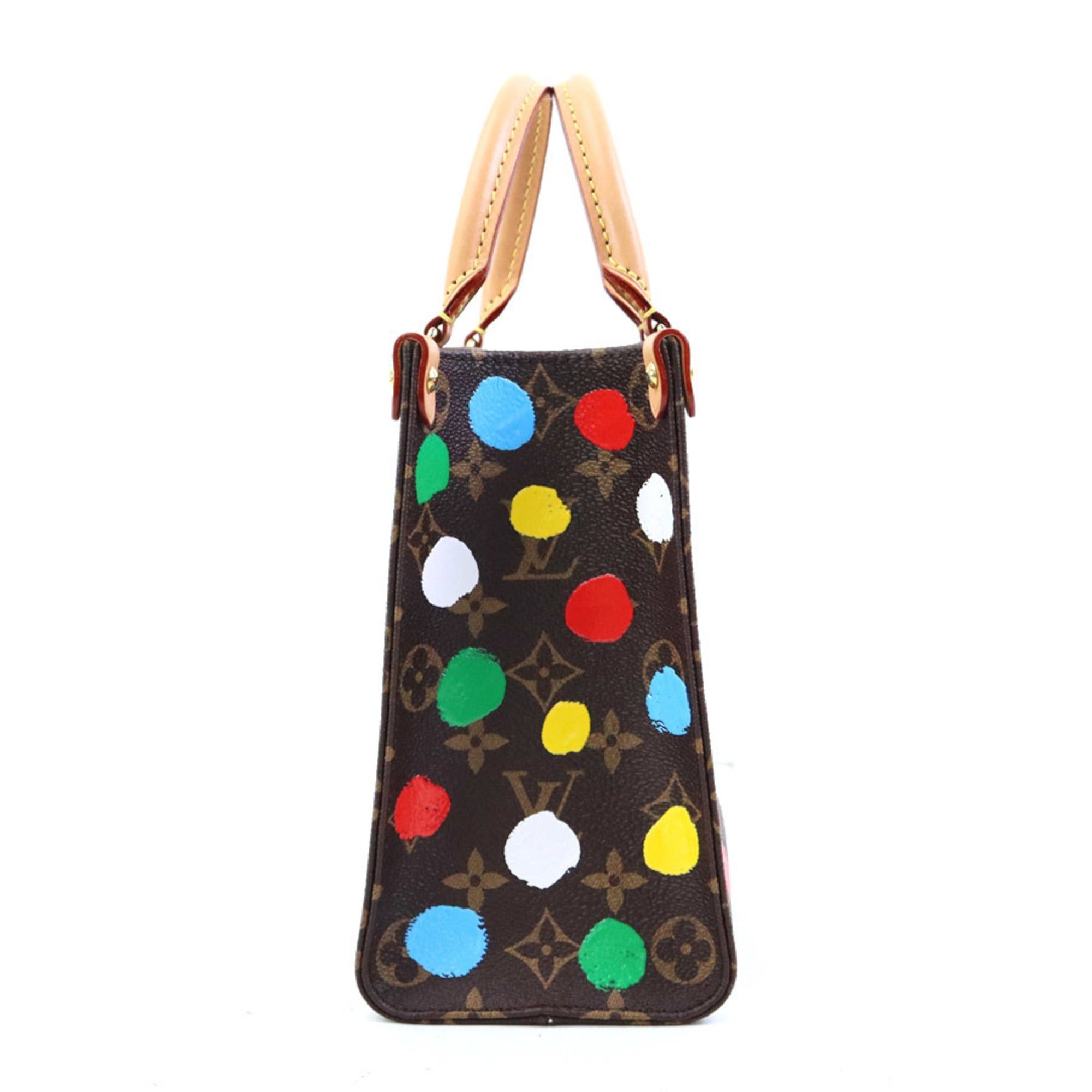Louis Vuitton Louis Vuitton On the Go PM Monogram Canvas Handbag/Shoulder Bag in Brown and Multicolor (LV x YK) - Women's, M46380, Free Shipping, 90238k Size ONE SIZE - 2 Thumbnail