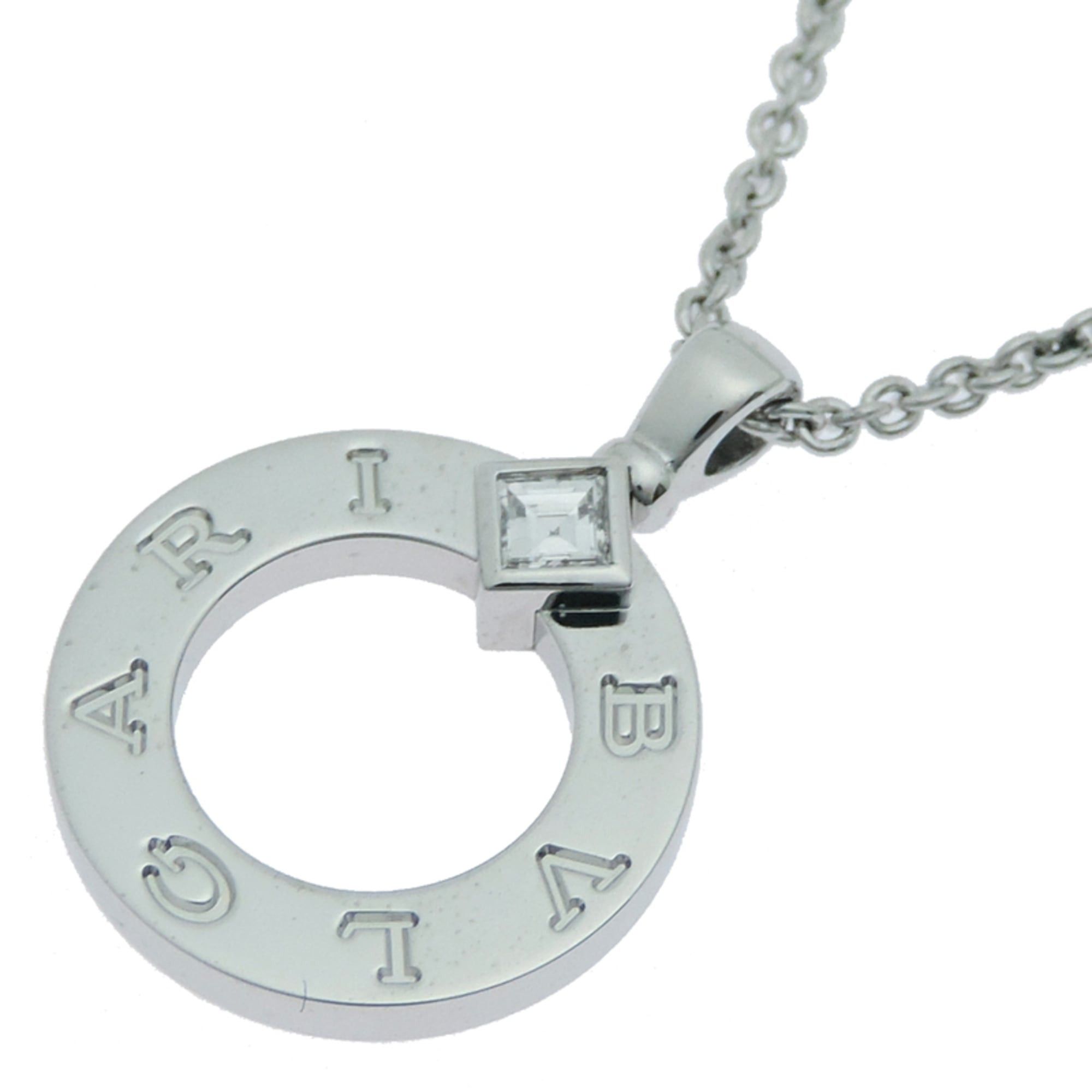 Bvlgari Bvlgari 2024 Circle Diamond Necklace for Men and Women, 361076, 750 White Gold Size ONE SIZE - 2 Thumbnail