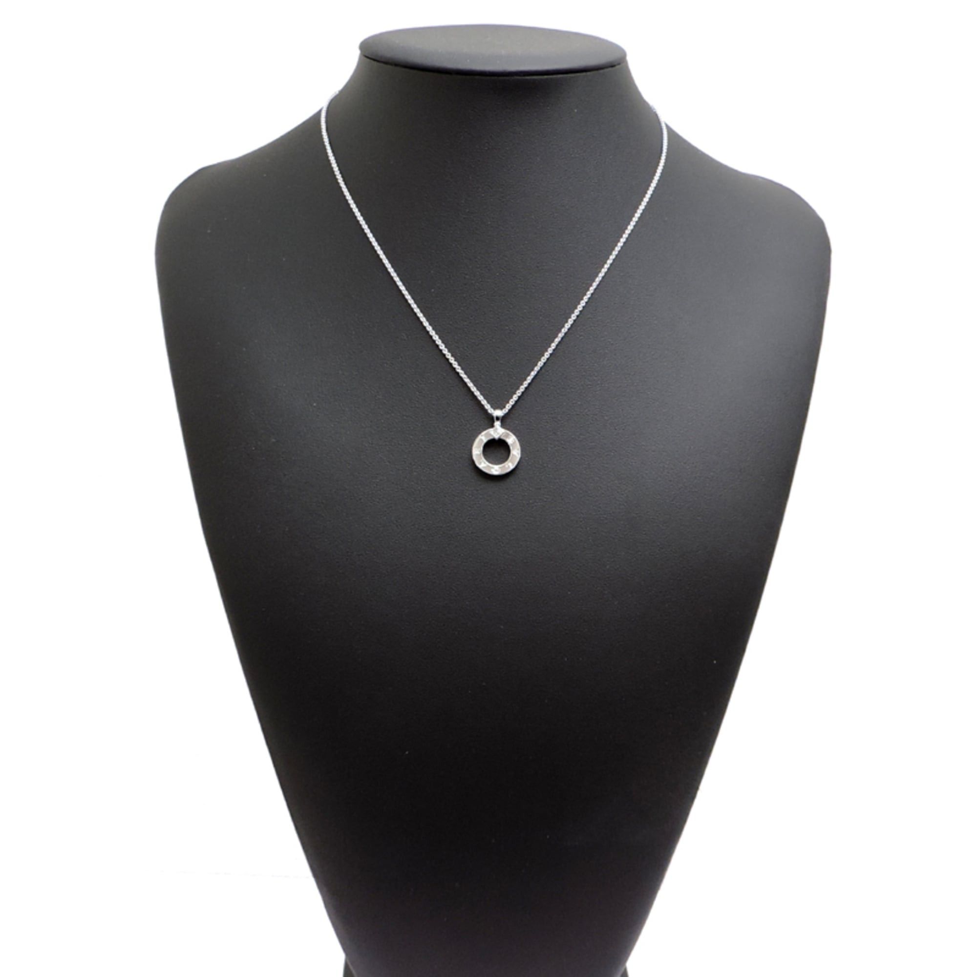 Bvlgari Bvlgari 2024 Circle Diamond Necklace for Men and Women, 361076, 750 White Gold Size ONE SIZE - 8 Thumbnail