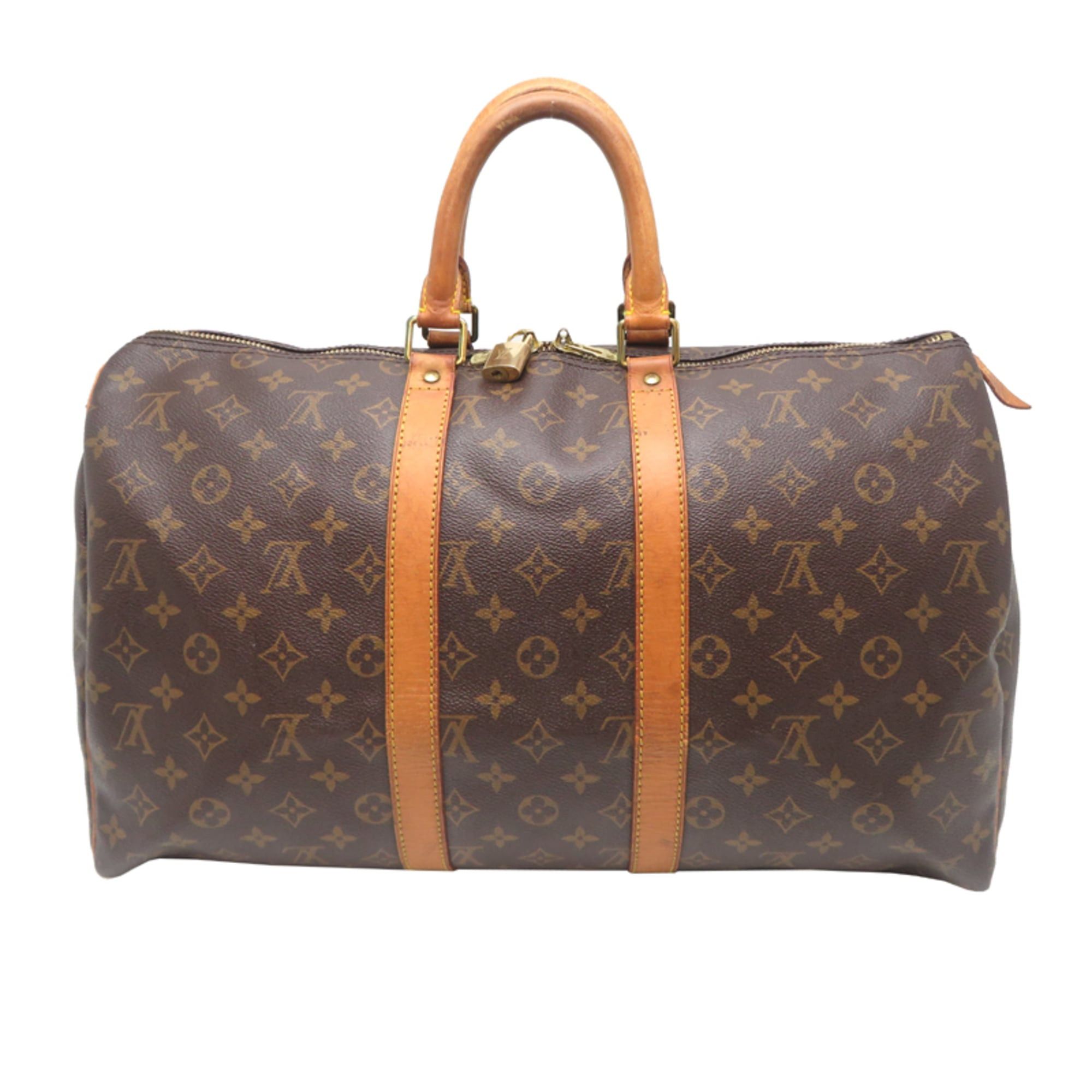 Louis Vuitton Louis Vuitton Keepall 45 Boston Bag for Women and Men, M41428 (Discontinued) Monogram Brown Size ONE SIZE - 2 Thumbnail