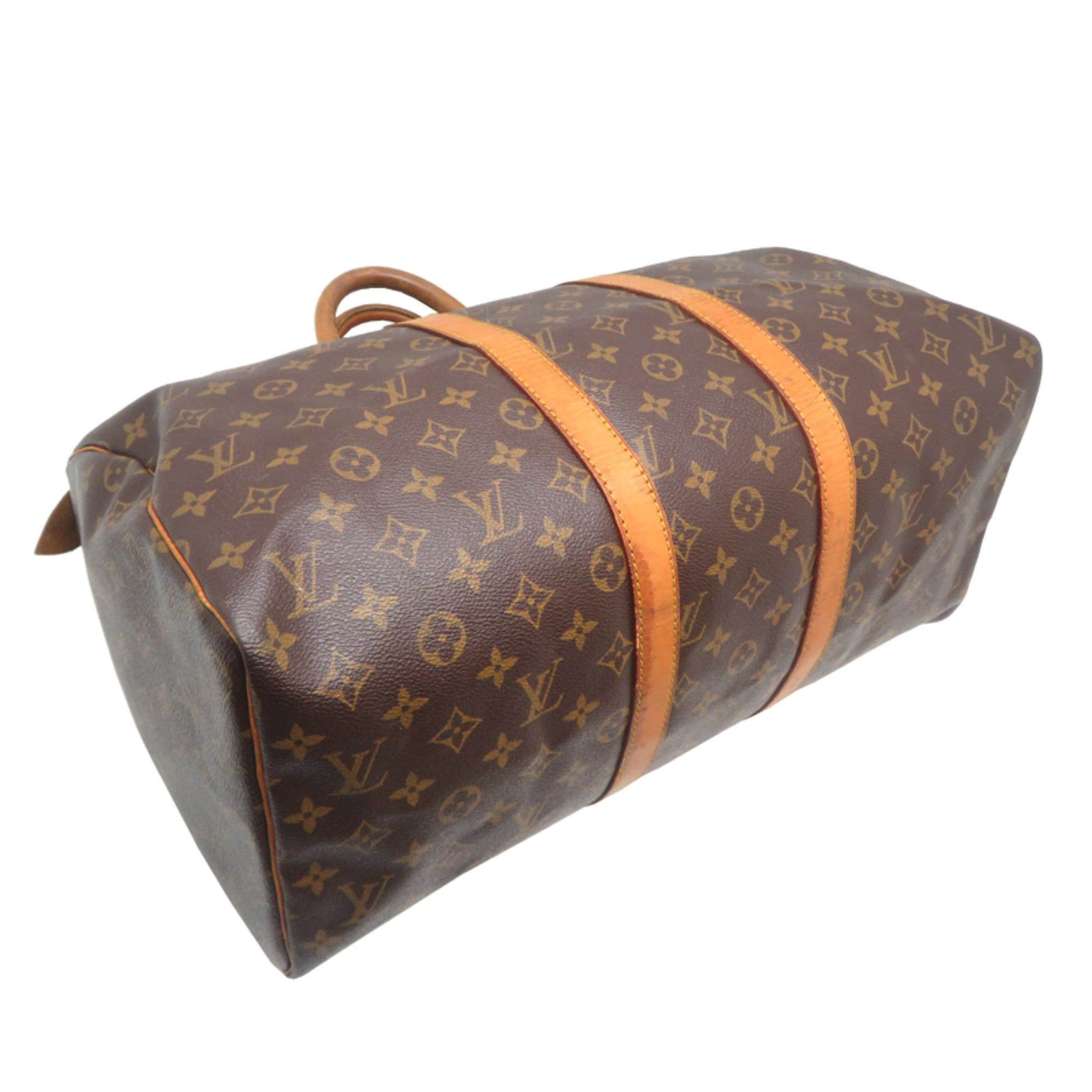 Louis Vuitton Louis Vuitton Keepall 45 Boston Bag for Women and Men, M41428 (Discontinued) Monogram Brown Size ONE SIZE - 3 Thumbnail