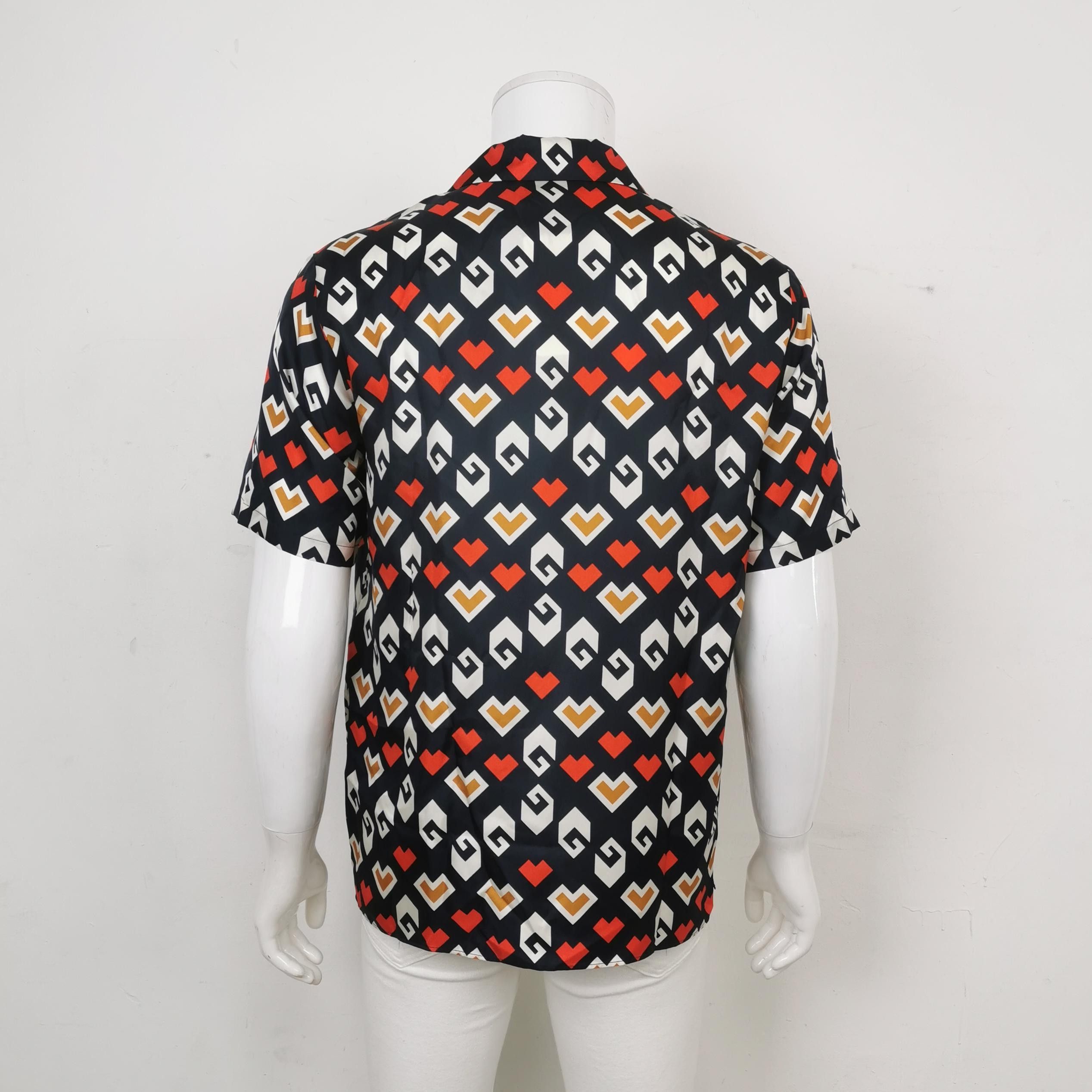 Gucci Gucci Silk Colorblock Print Short-Sleeve Shirt Size US XS / EU 42 / 0 - 4 Thumbnail