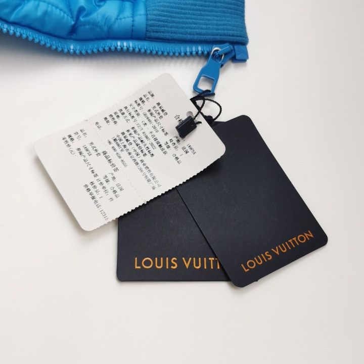 Louis Vuitton Louis Vuitton Blue Quilted Bomber Jacket L Size US XS / EU 42 / 0 - 10 Thumbnail