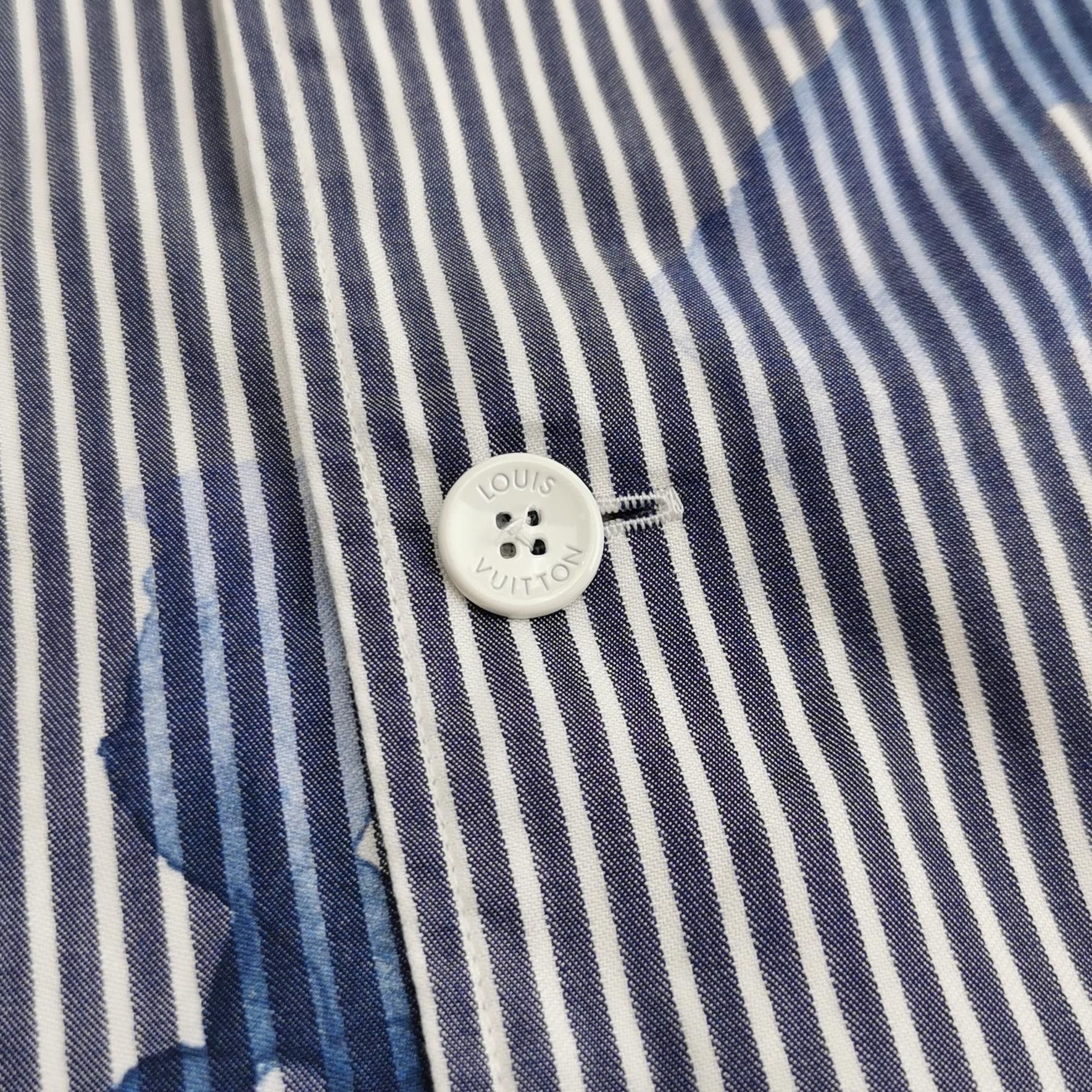 Louis Vuitton Louis Vuitton S Striped Tie-Dye Monogram Shirt Size US S / EU 44-46 / 1 - 7 Thumbnail