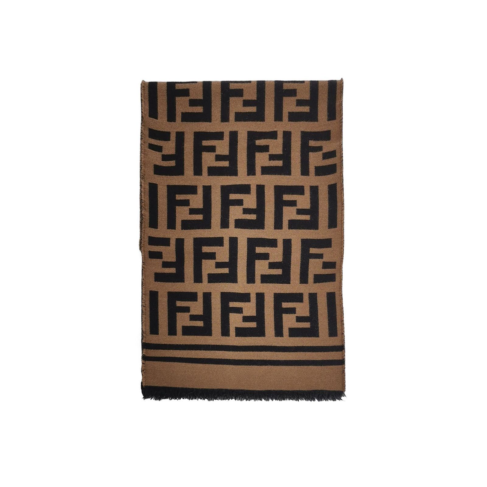 Louis Vuitton Fendi Double F Pattern Fringe Scarf Size ONE SIZE - 2 Thumbnail