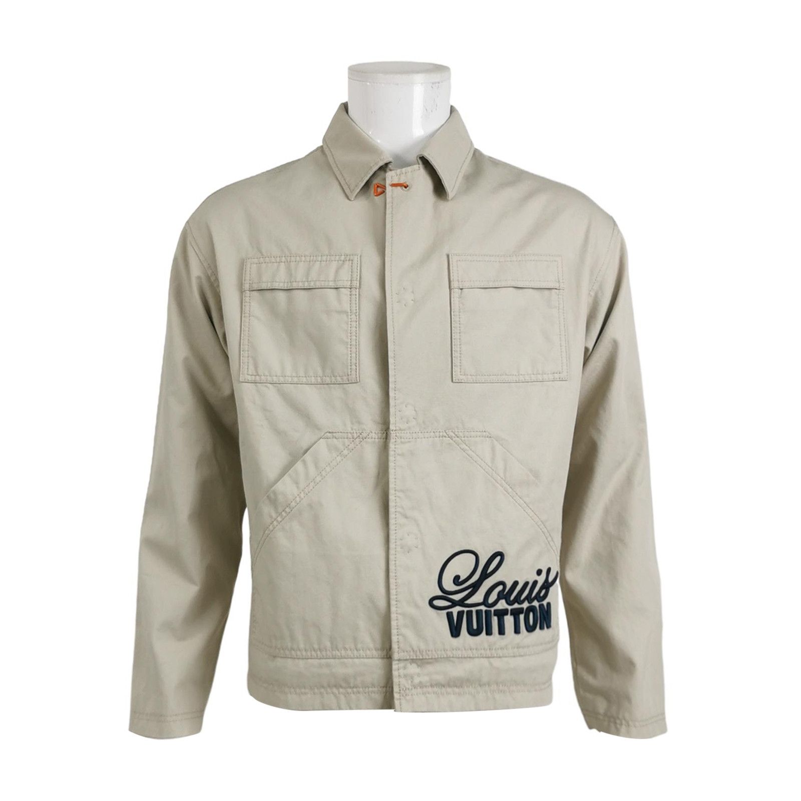 Louis Vuitton Louis Vuitton Cotton Logo Collar Long-Sleeve Jacket Size US XXS / EU 40 - 2 Thumbnail