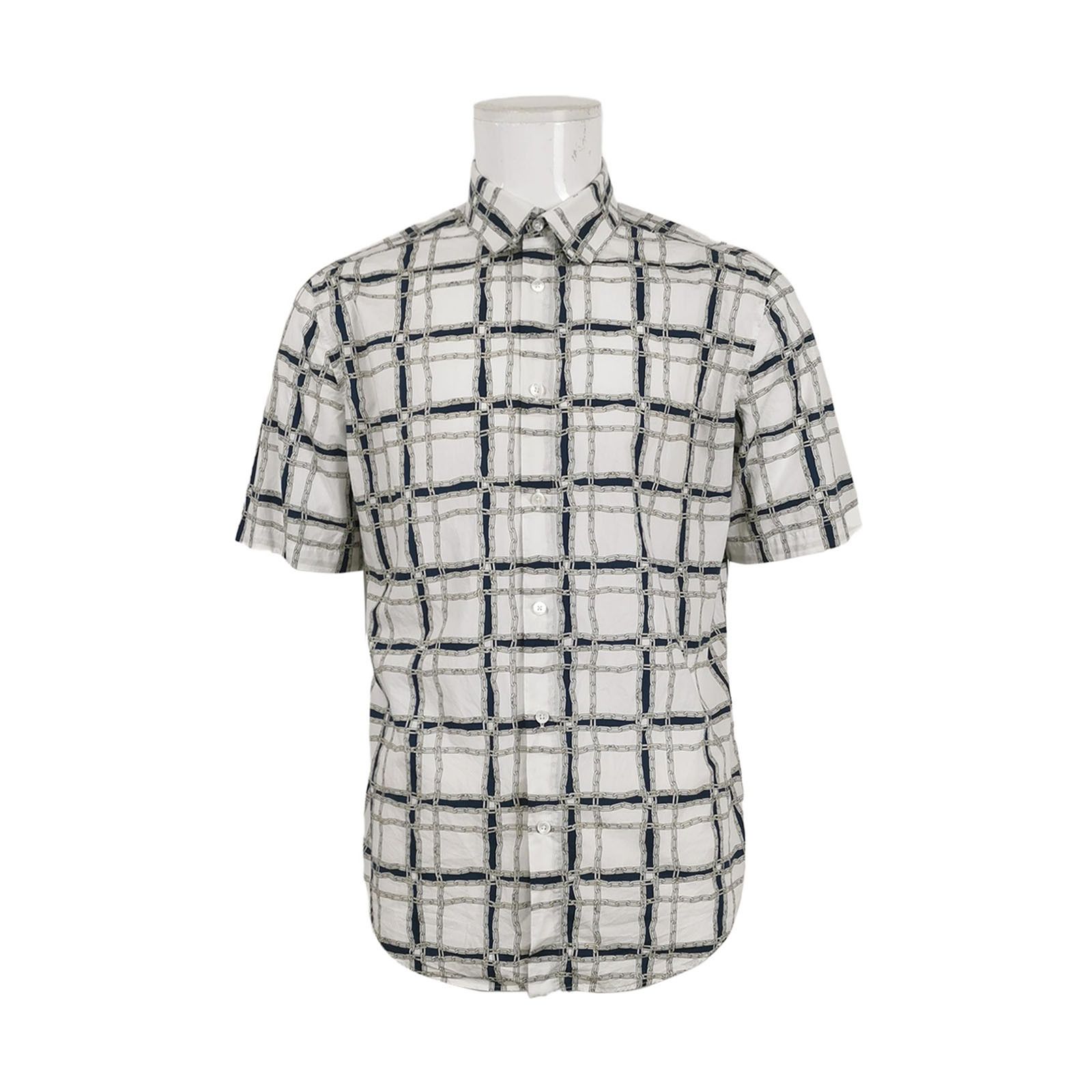 Louis Vuitton XL Checkered Short-Sleeve Shirt