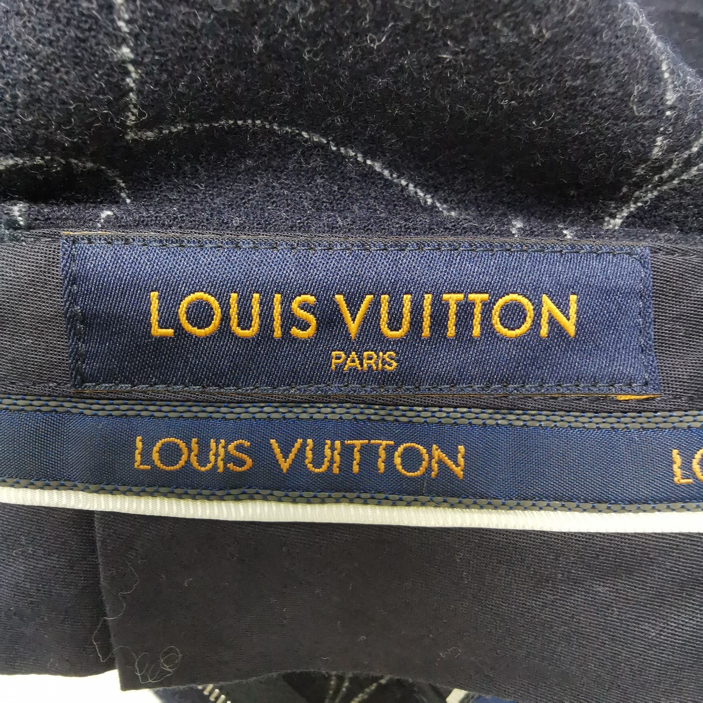 Louis Vuitton Black Floral Patterned Straight-Leg Pants Size US 36 / EU 52 - 9 Thumbnail