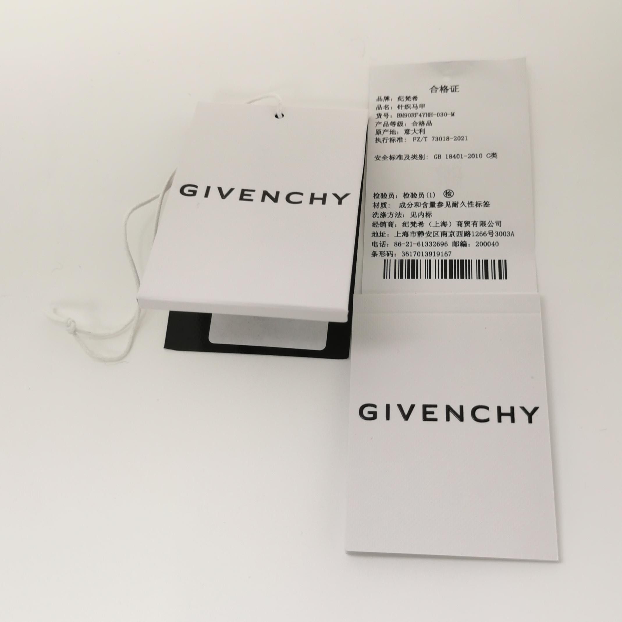 Givenchy Givenchy M Wool V-Neck Argyle Vest Size US L / EU 52-54 / 3 - 8 Thumbnail