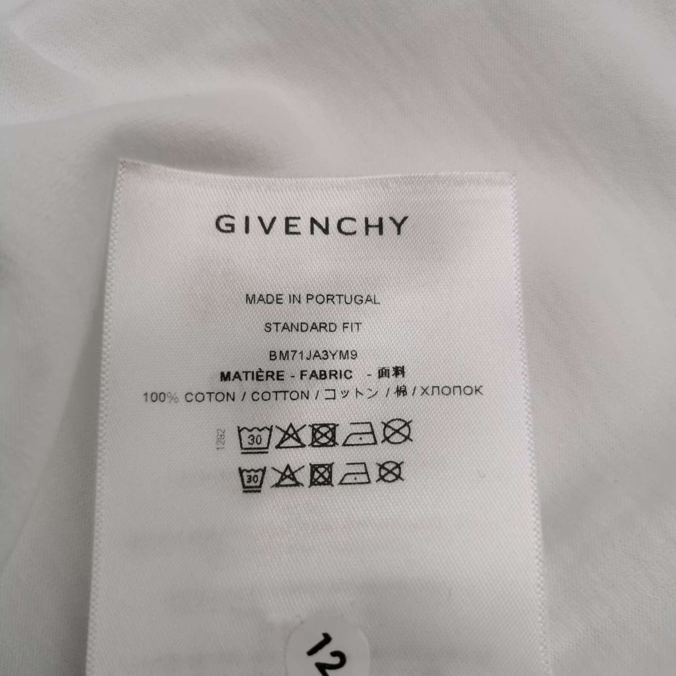 Givenchy Givenchy M Size Cotton Crewneck Logo T-Shirt Size US M / EU 48-50 / 2 - 15 Thumbnail